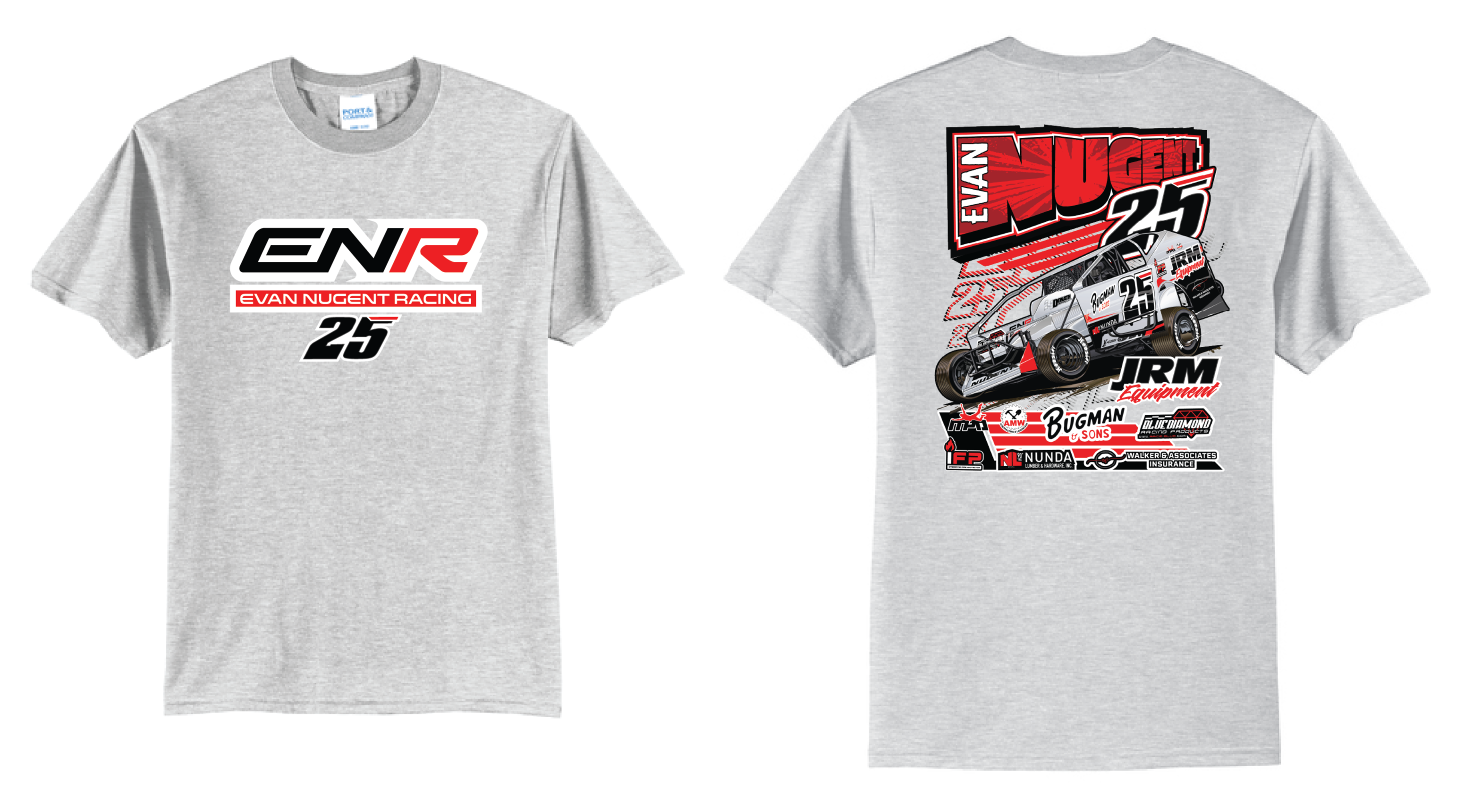 2026 Evan Nugent TShirt | PC55 Ash