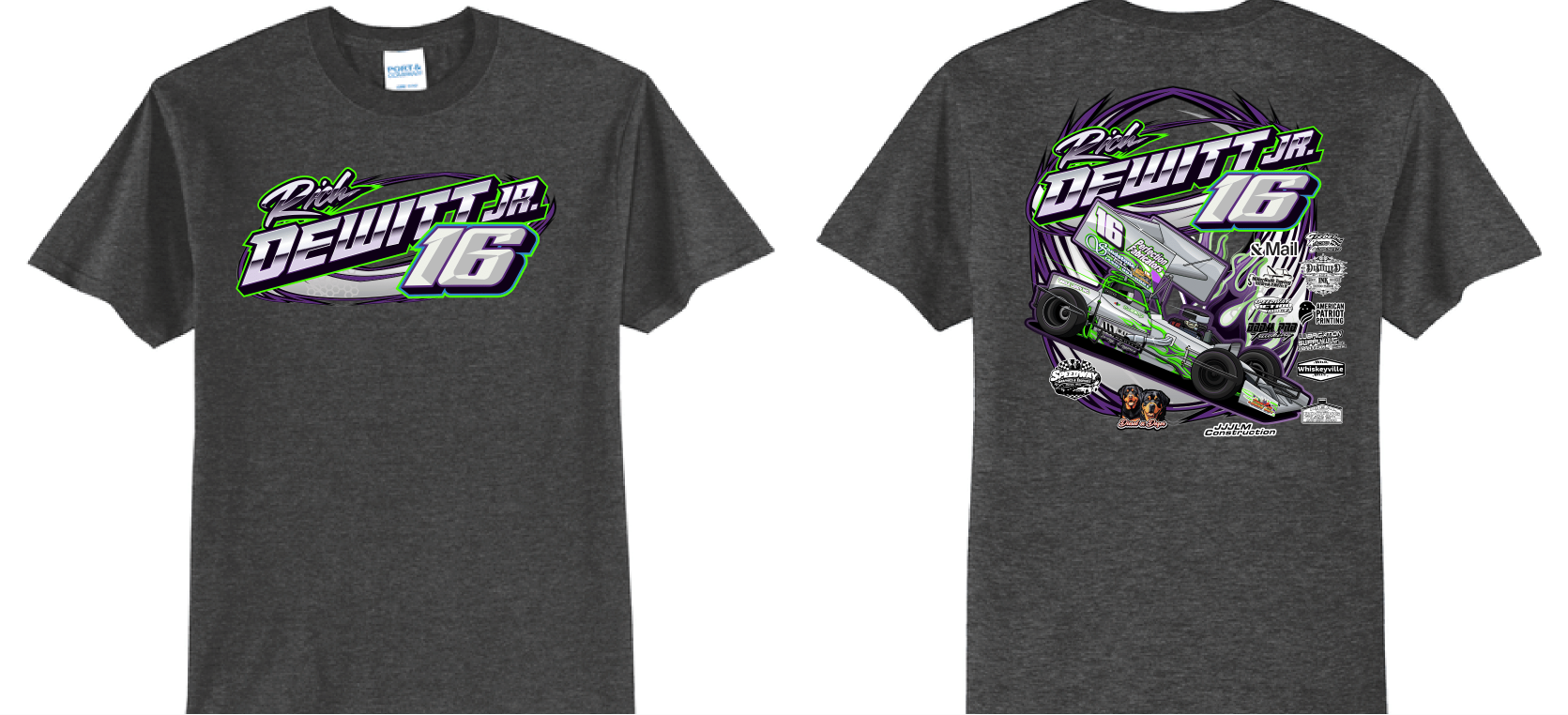 2026 Rich Dewitt Jr TShirt | PC55 Dark Heather Grey