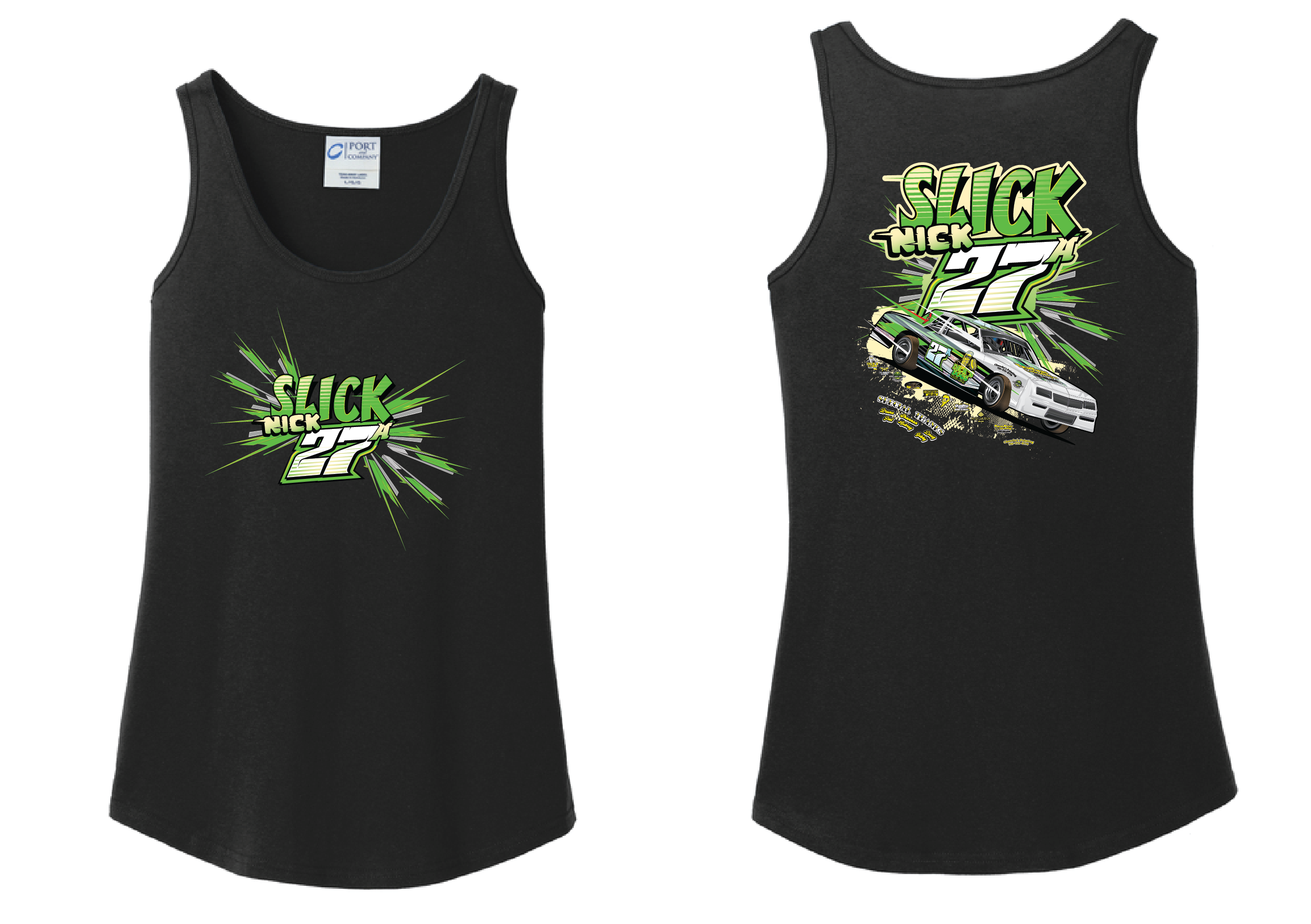 2026 Slick Nick Racing Ladies Tank Top | LPC54TT Black