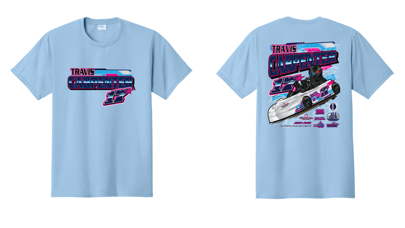 2026 Travis Carpenter Toddler Tshirt | CAR54T Aquatic Blue