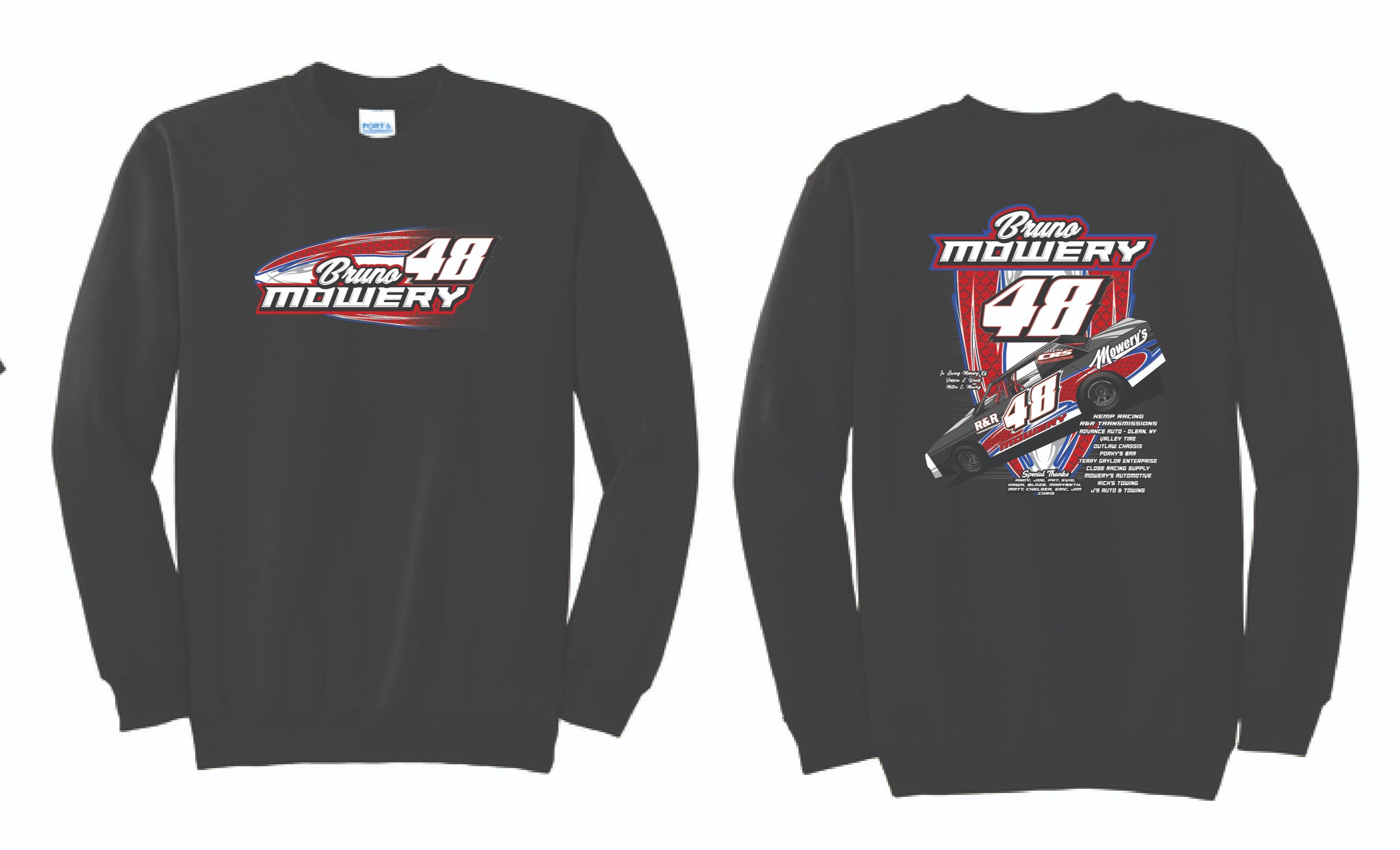 2024 Bruno Mowery Crewneck | PC90 Black