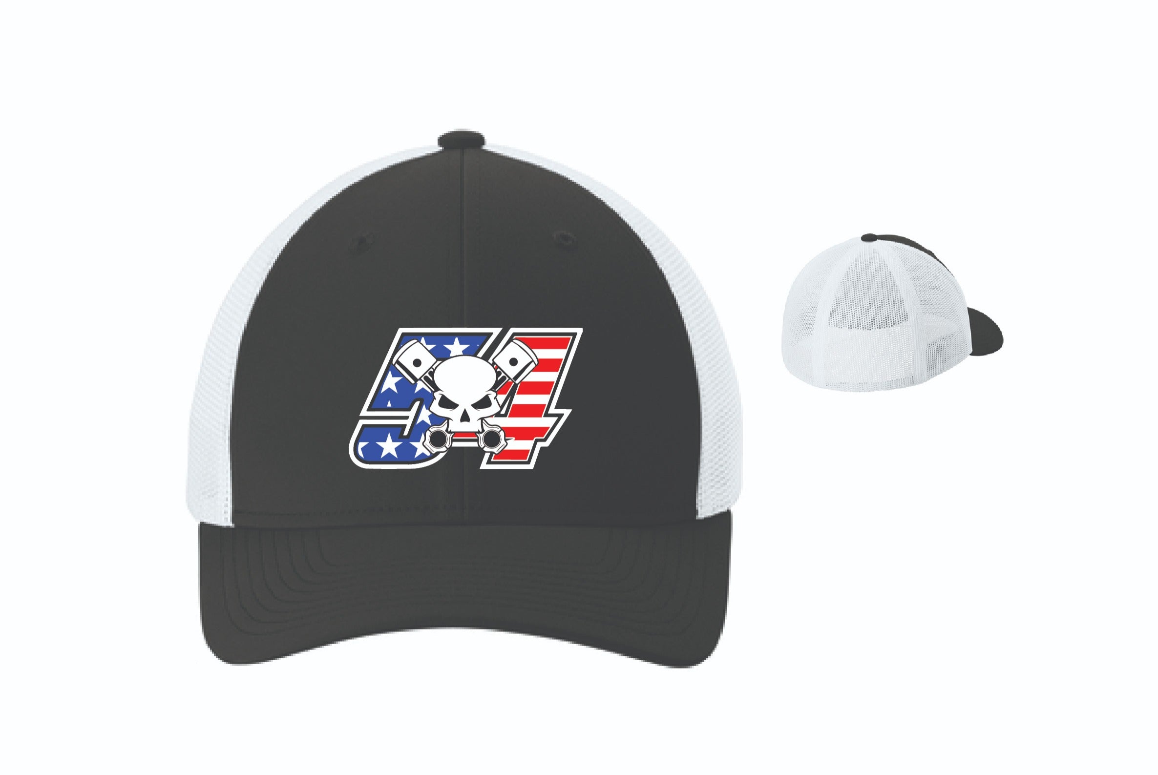 2025 Anthony Belgiovene Mesh Fitted Hat | STC60 Black/White