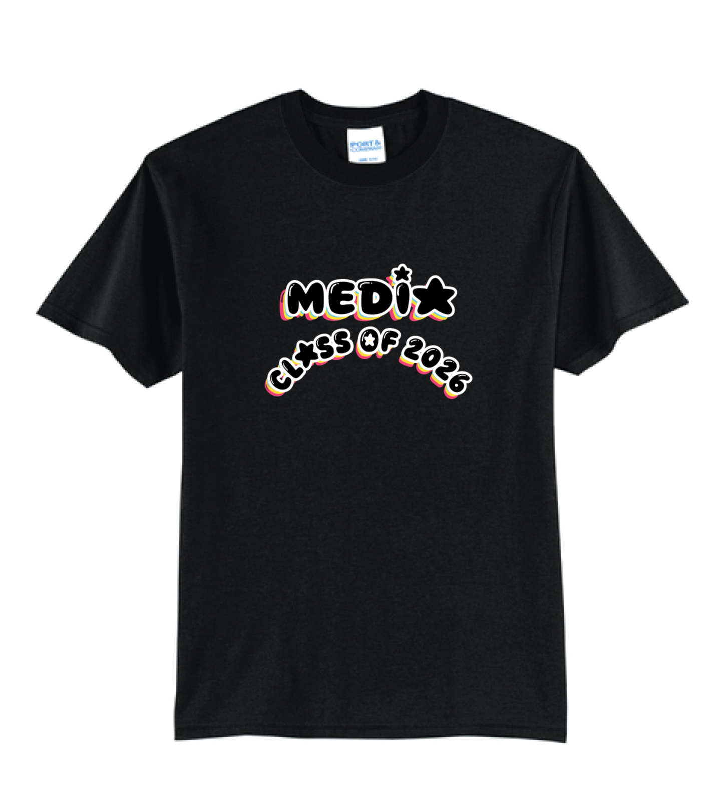 *FRONT ONLY* 2026 Olean Media Communications TShirt | PC55 Black