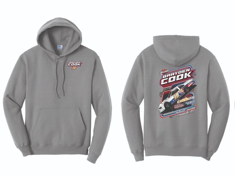 Brayden Cook Hoodie | PC78H Grey