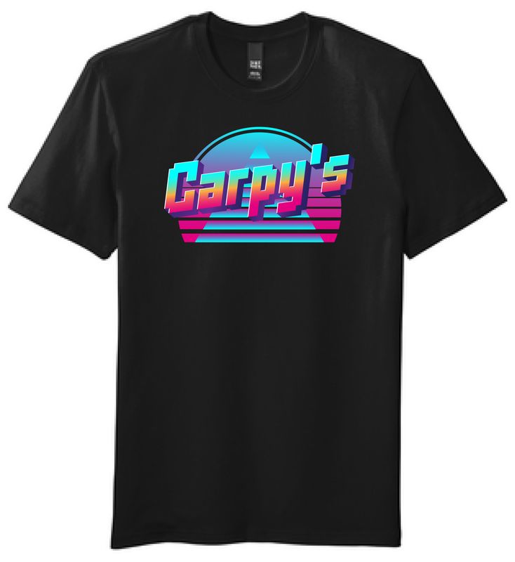Carpy's 80s Throwback T-Shirt | Black PC55