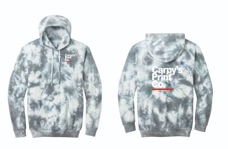 Carpys 'Beyond the Galaxy' Crystal Tiedye Hoodie | PC144 Grey