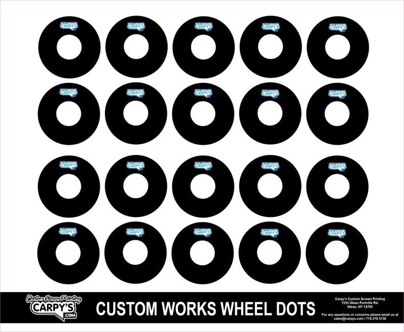 Customworks Foam Tire Wheel Dots (choose your color)