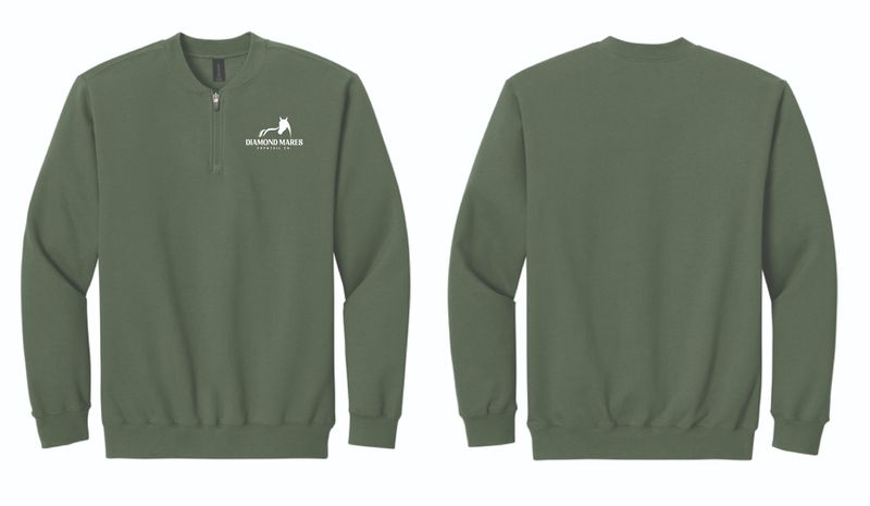 Diamond Mares Cocktail Co 1/4 Zip | SF008 Military Green