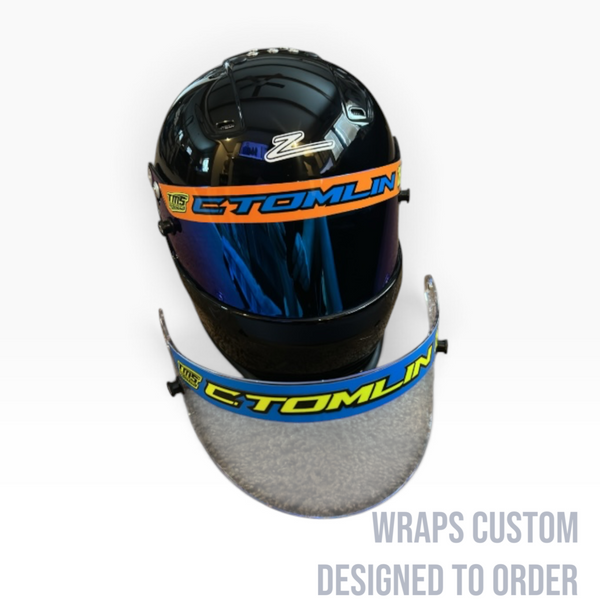 Generic Helmet Visor Strip (Custom Designed to Order)