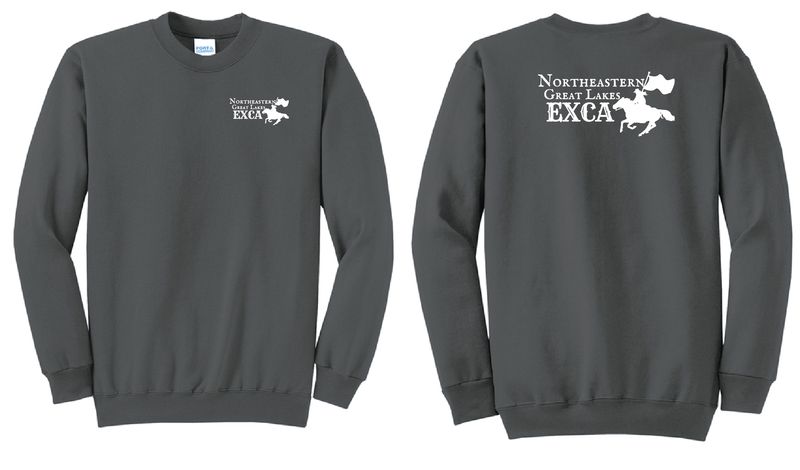 EXCA Club - Port & Co Core Fleece Crewneck Sweatshirt | PC78 Charcoal
