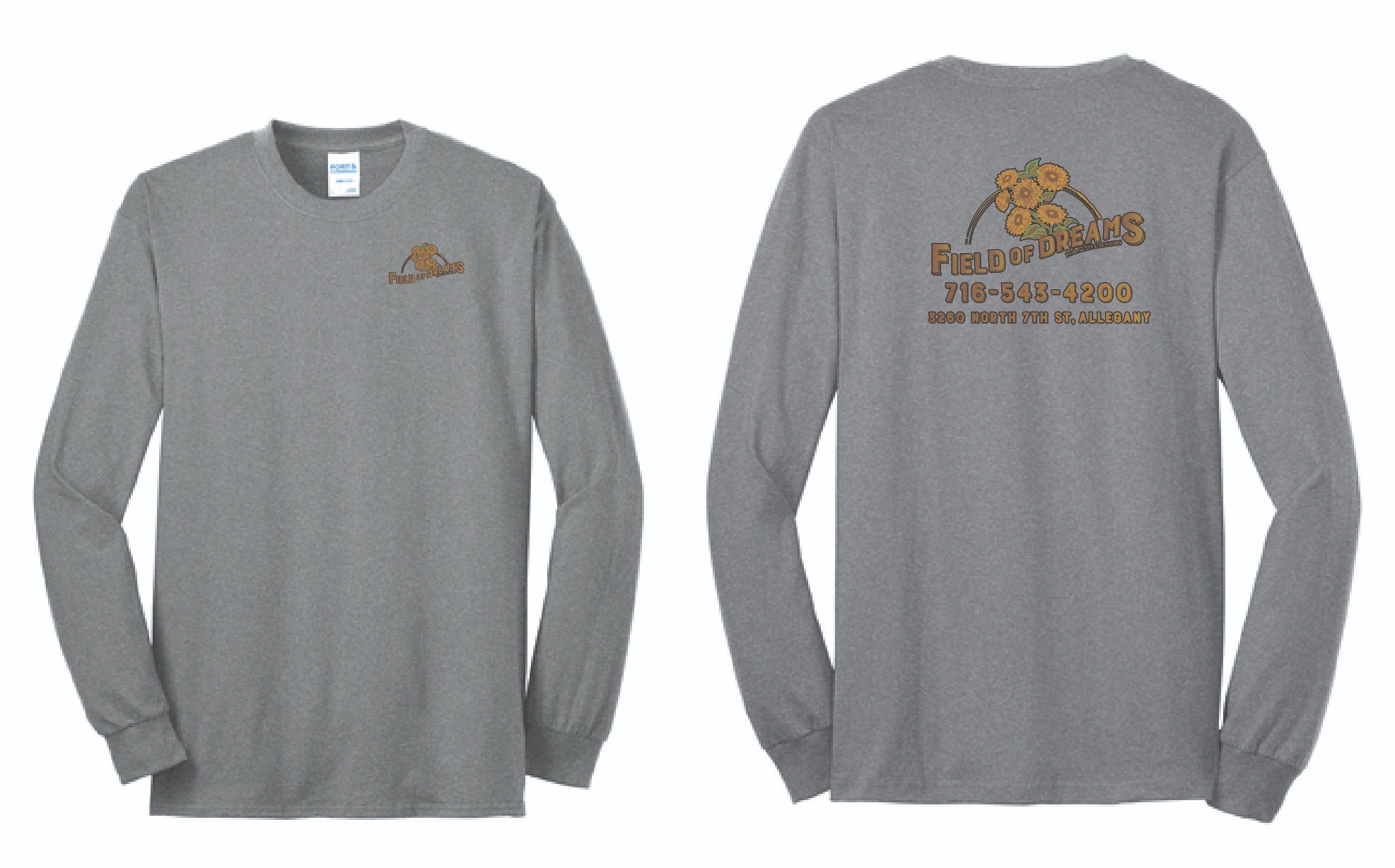 Field of Dreams Long Sleeve | PC55LS Athletic Heather