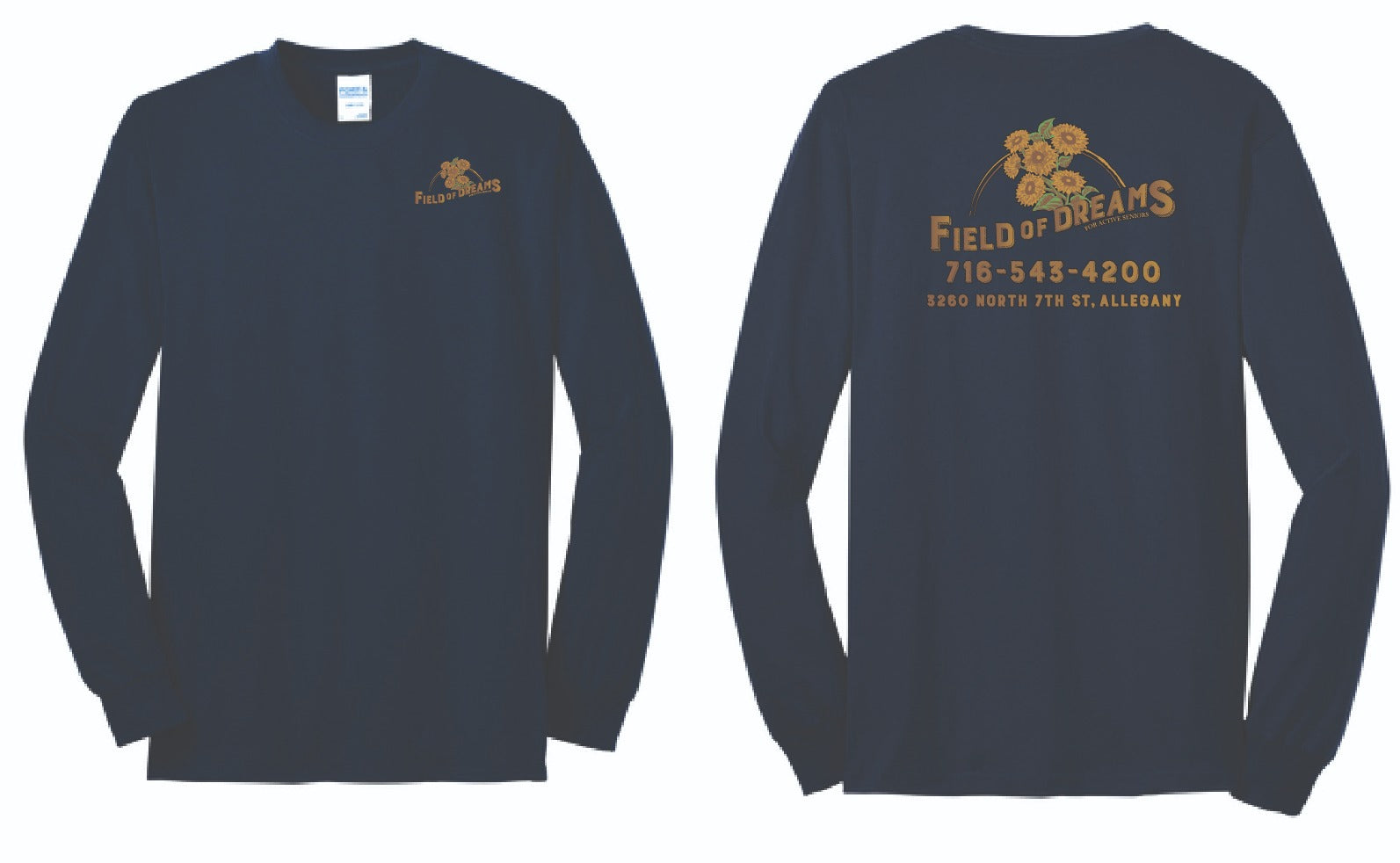 Field of Dreams Long Sleeve | PC55LS Navy