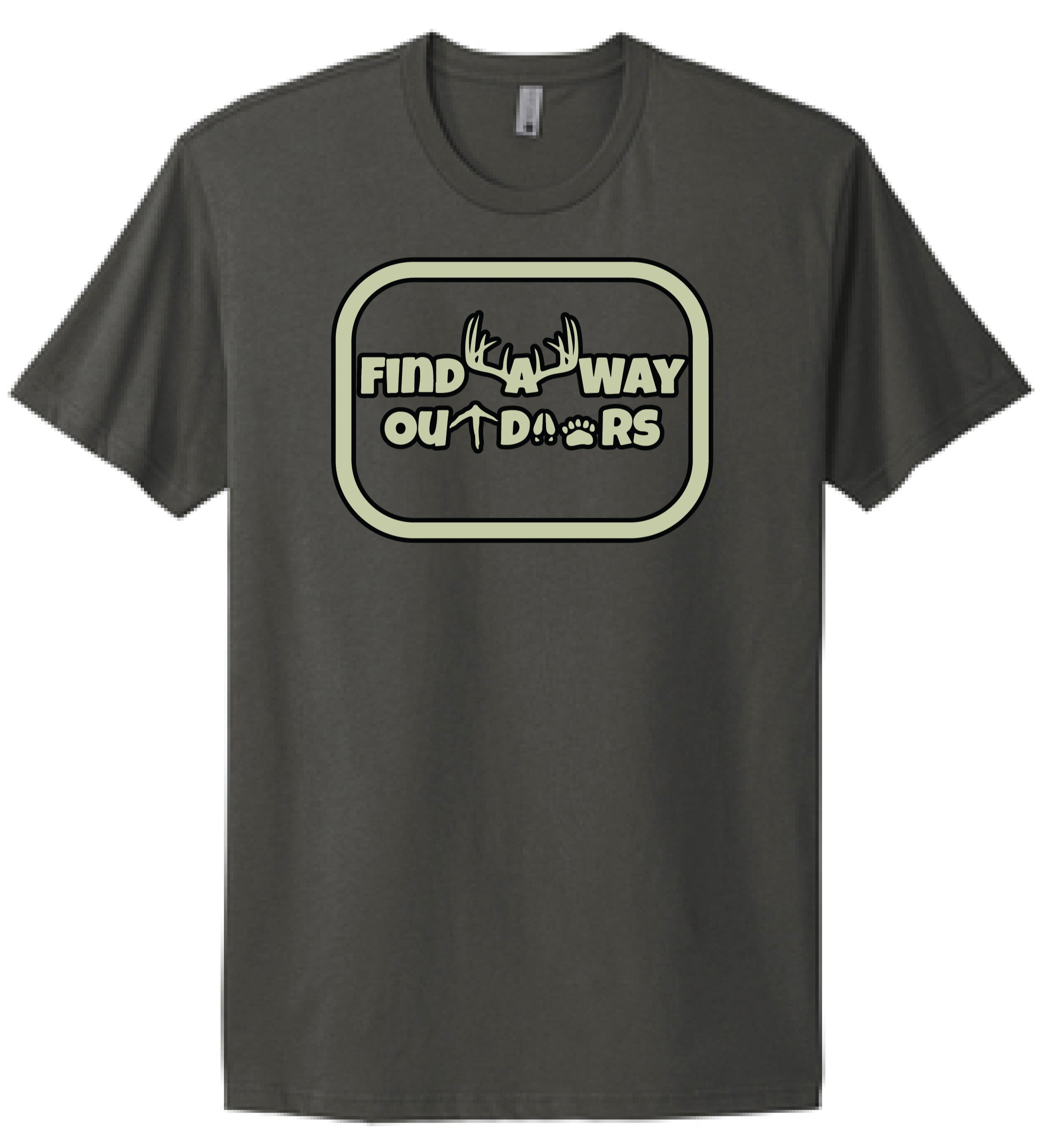 Find A Way Outdoors Tshirt | NL3600 Heavy Metal