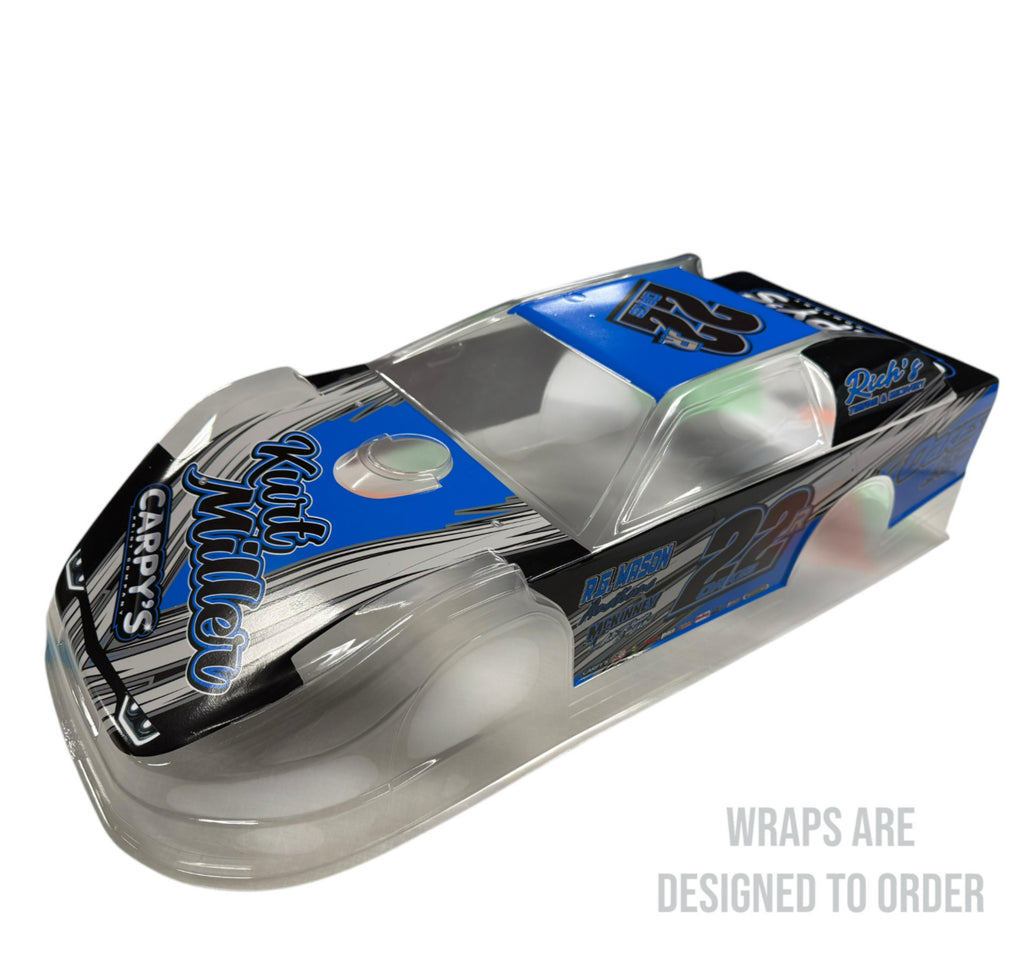 Traxxas Slash Late Model Wraps (Custom Designed to Order)