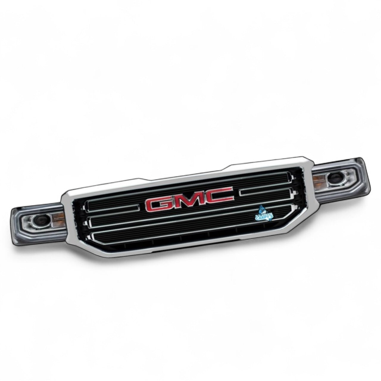 GMC logo on a white background