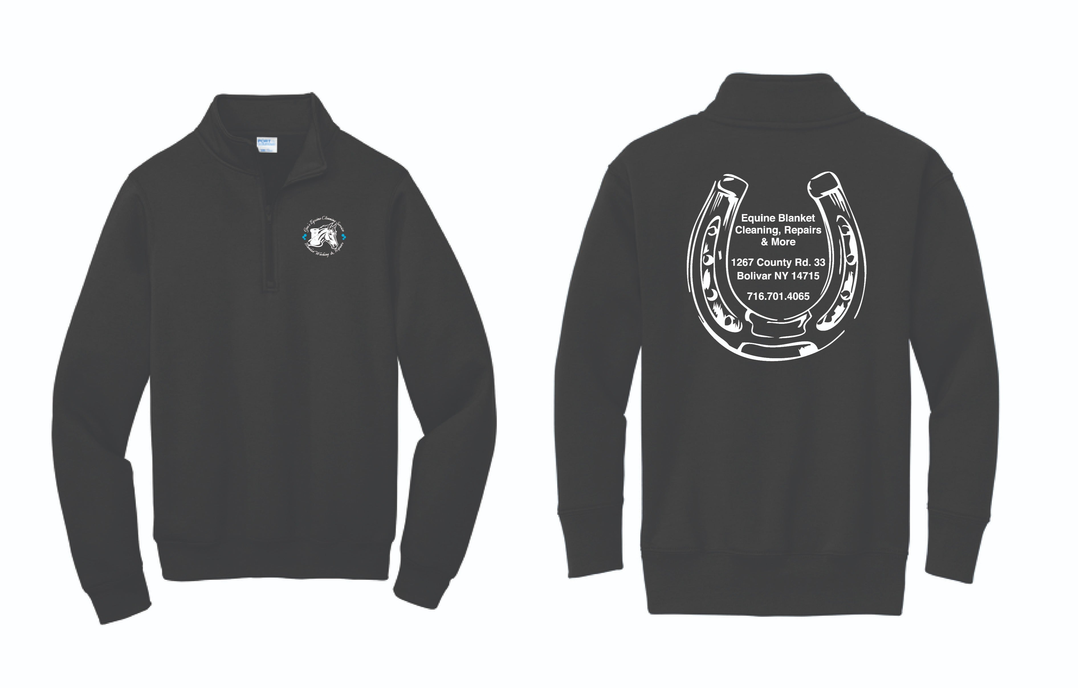 Gee's Equine Cleaning 1/4 Zip | PC78Q Black