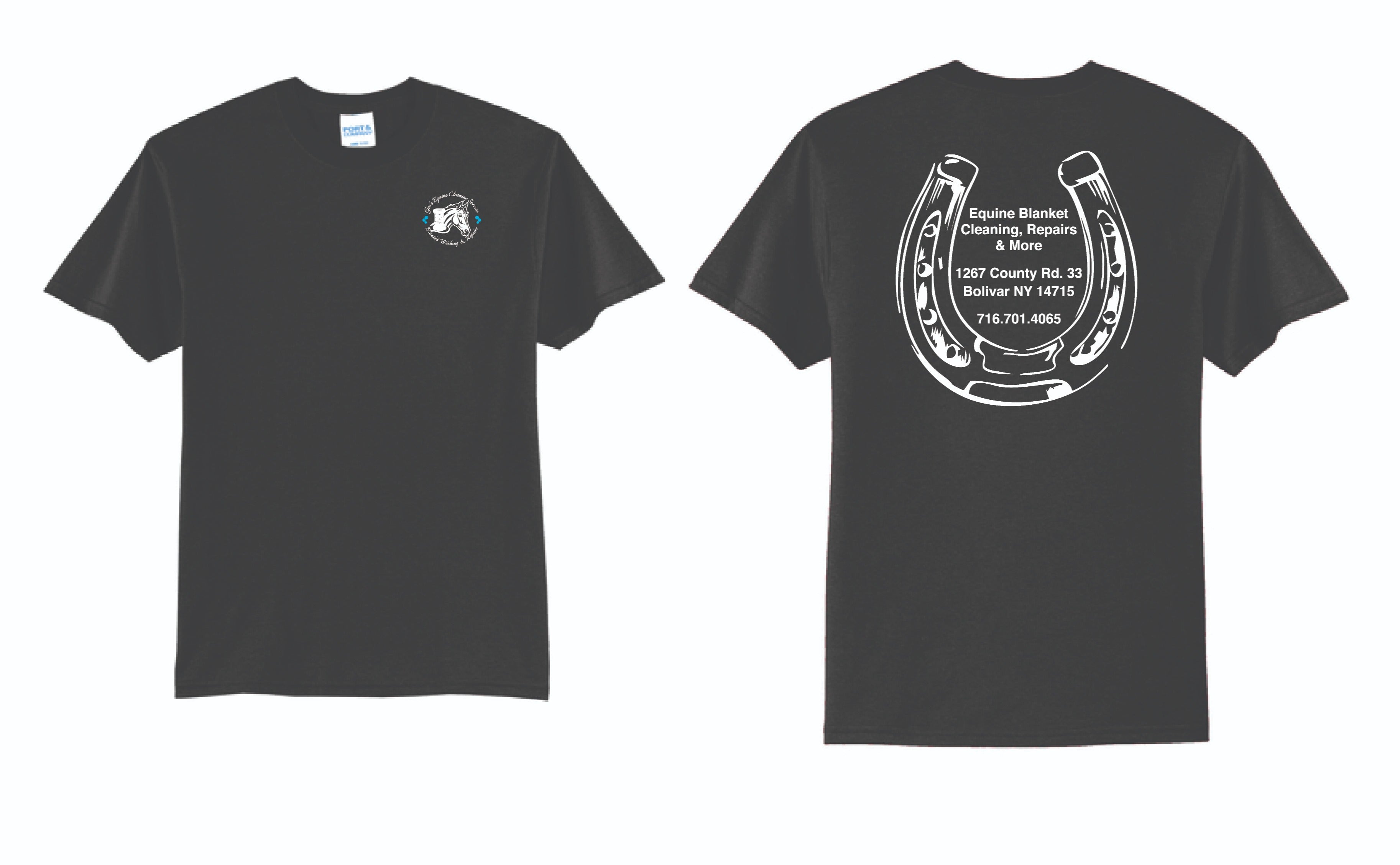 Gee's Equine Cleaning TShirt | PC55 Black