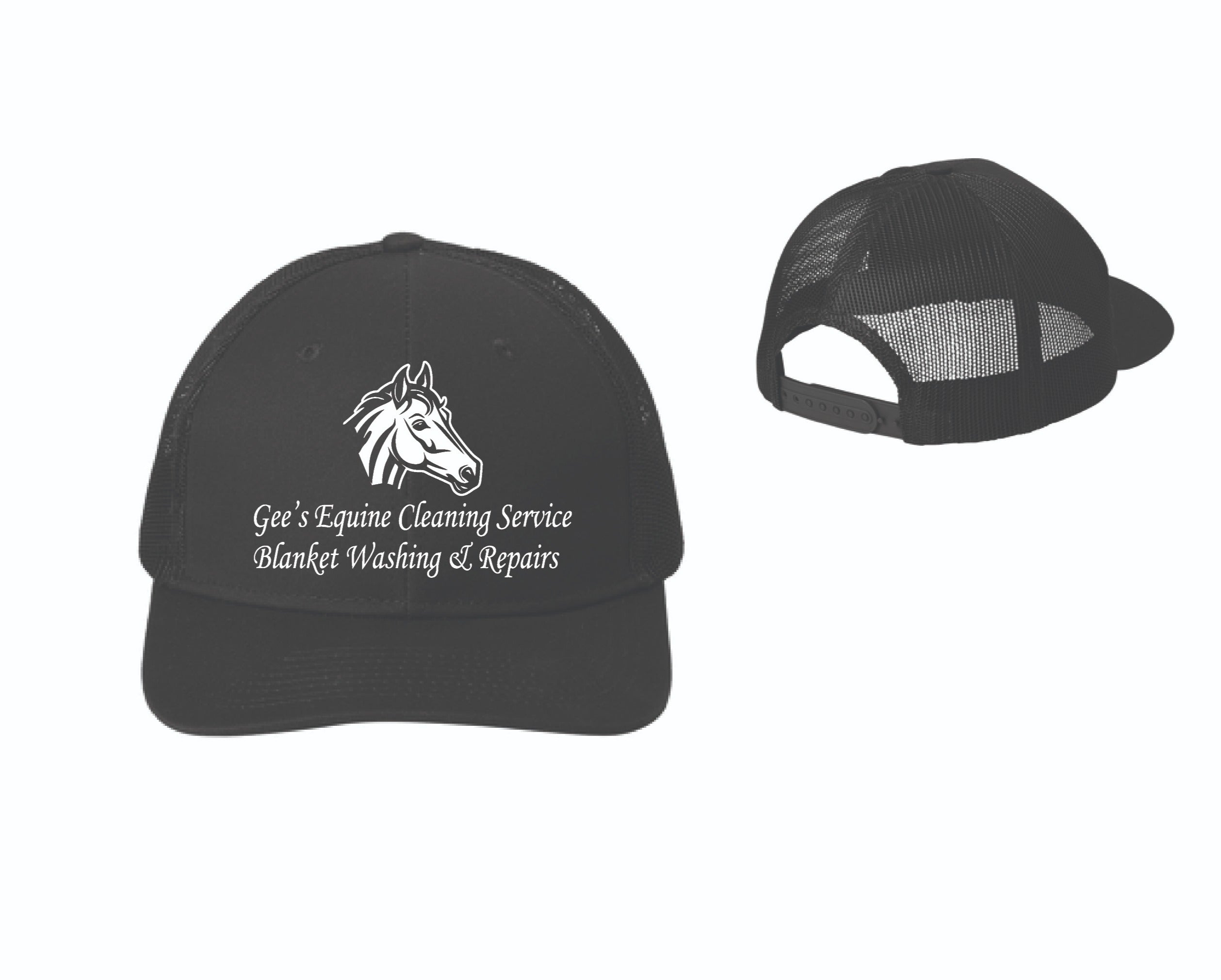 Gee's Equine Cleaning Trucker Hat | C112 Black
