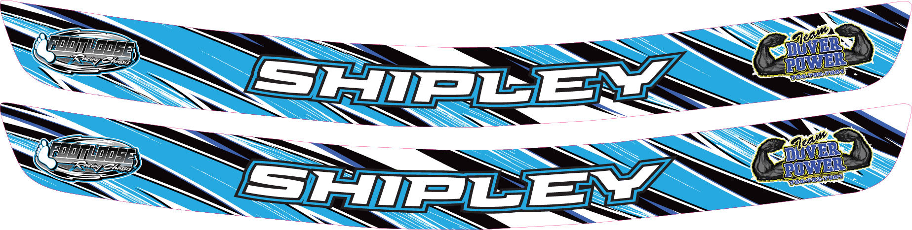 Generic Helmet Visor Strip (Custom Designed to Order)