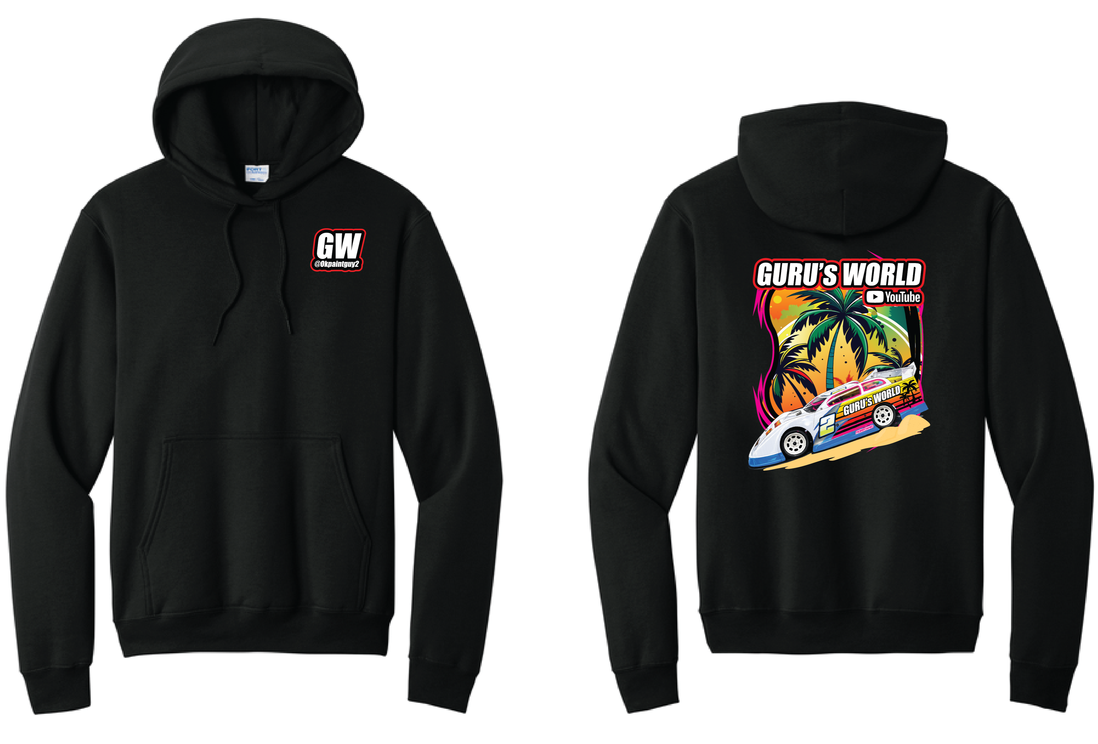 Gurus World Late Model Hoodie | PC78H Black