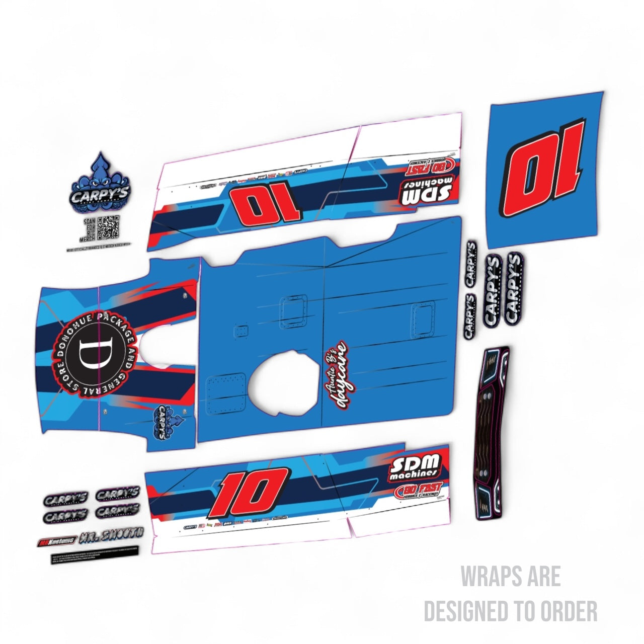 MR Kustoms MR. Smooth Late Model Wrap(Designed to Order)
