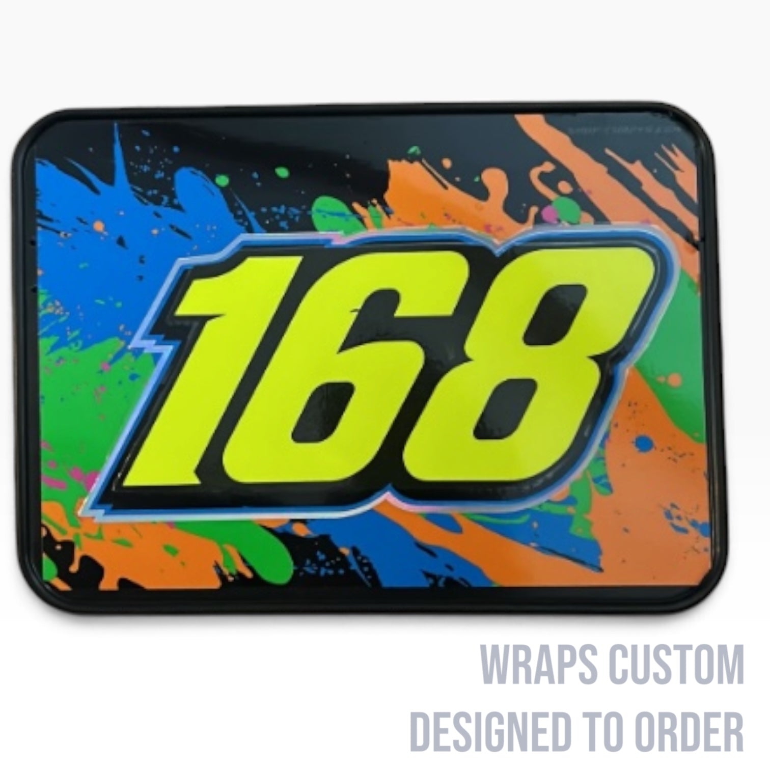 Dirt Oval Kart Number Plate Wrap (Custom Designed to Order)