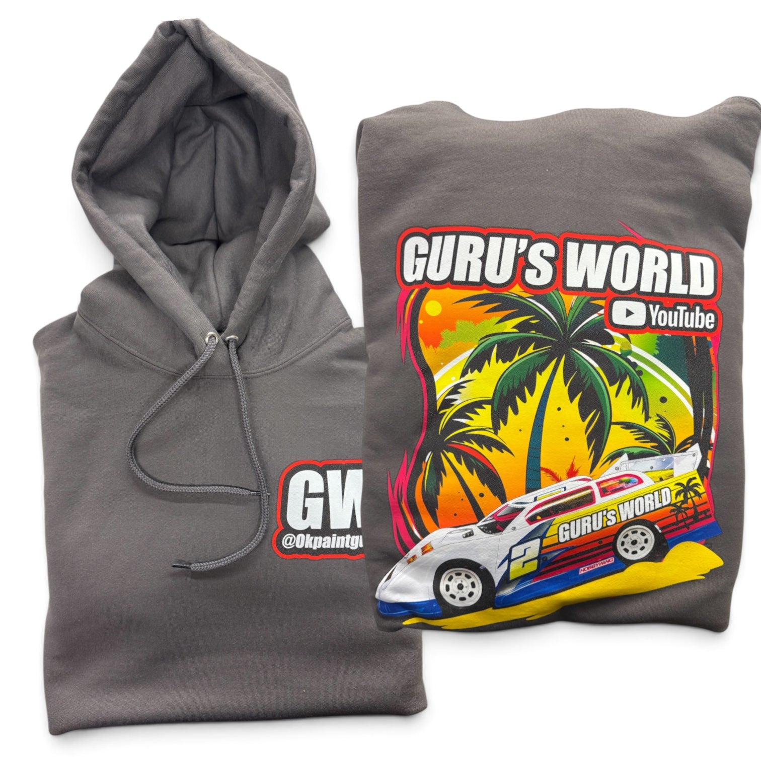 Gurus World Late Model Hoodie | PC78H Charcoal