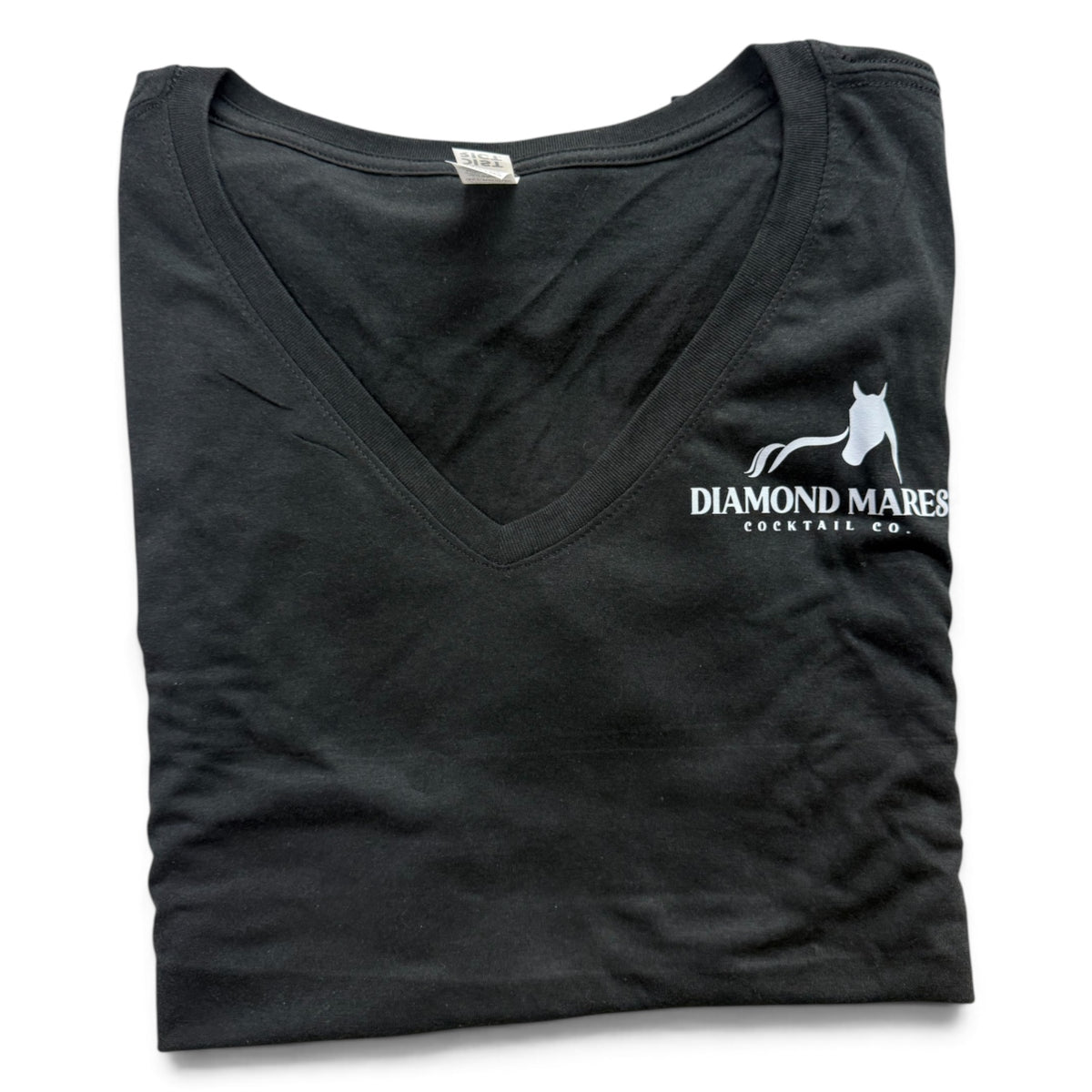 Diamond Mares Cocktail Co Ladies Vneck | DM1350L Black
