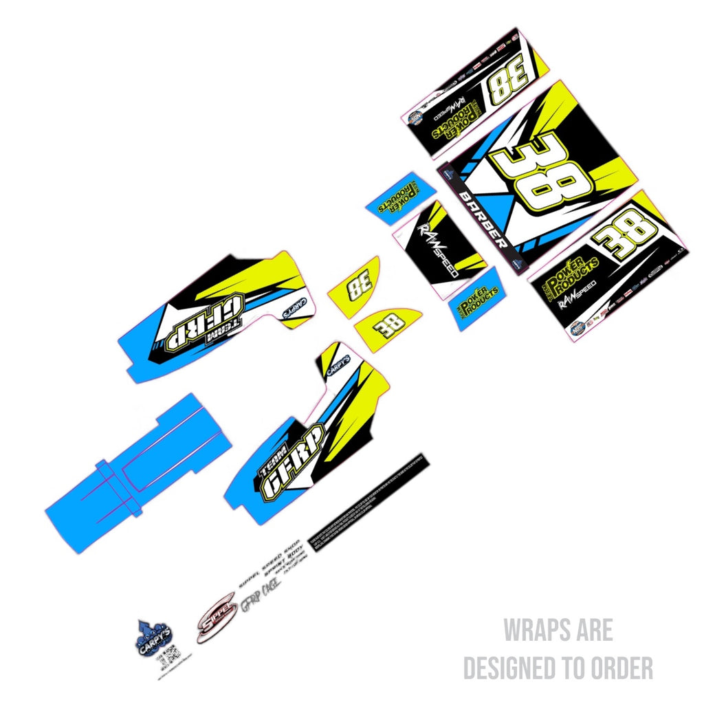 Sippel Speed Shop Sprint Wraps *For GFRP Cage* (Designed to Order)