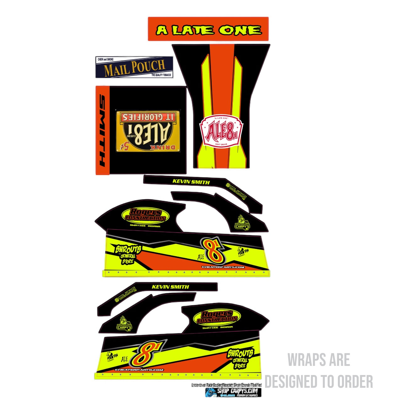 Undercover Ricochet Short Course Modified Wrap (Custom Designed to Order)