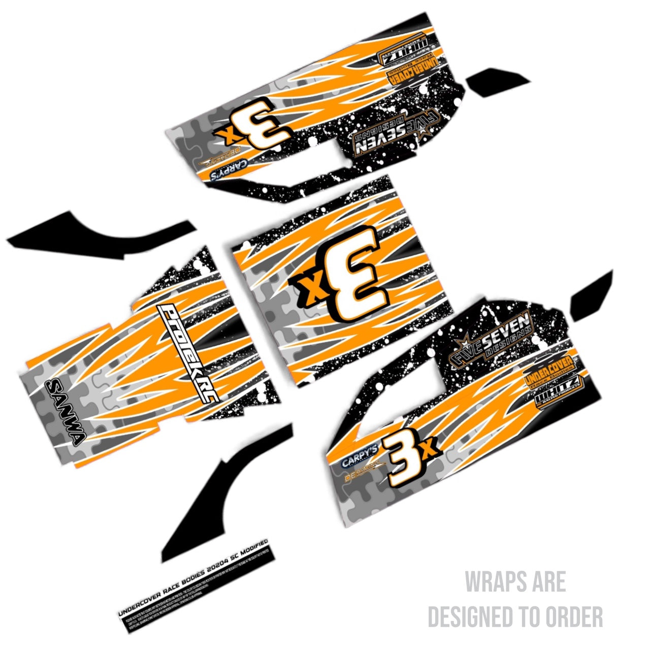Undercover 2024 SC Short Course Modified Wrap (Custom Designed to Order)