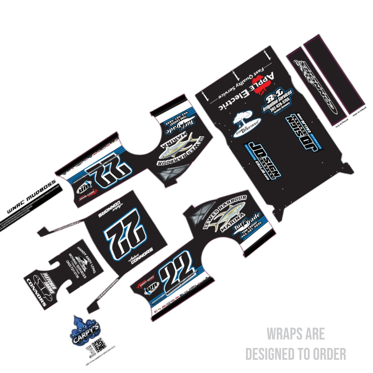 WNRC Mudboss Wraps (Custom Designed to Order)