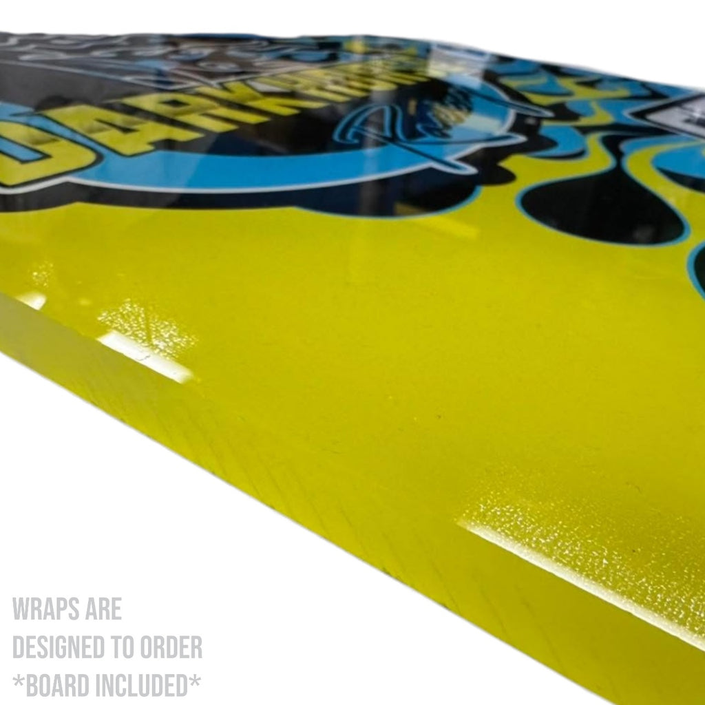 Acrylic Pit Boards (Wrapped From The Bottom) (Custom Designed to Order) 13.75" x 24"
