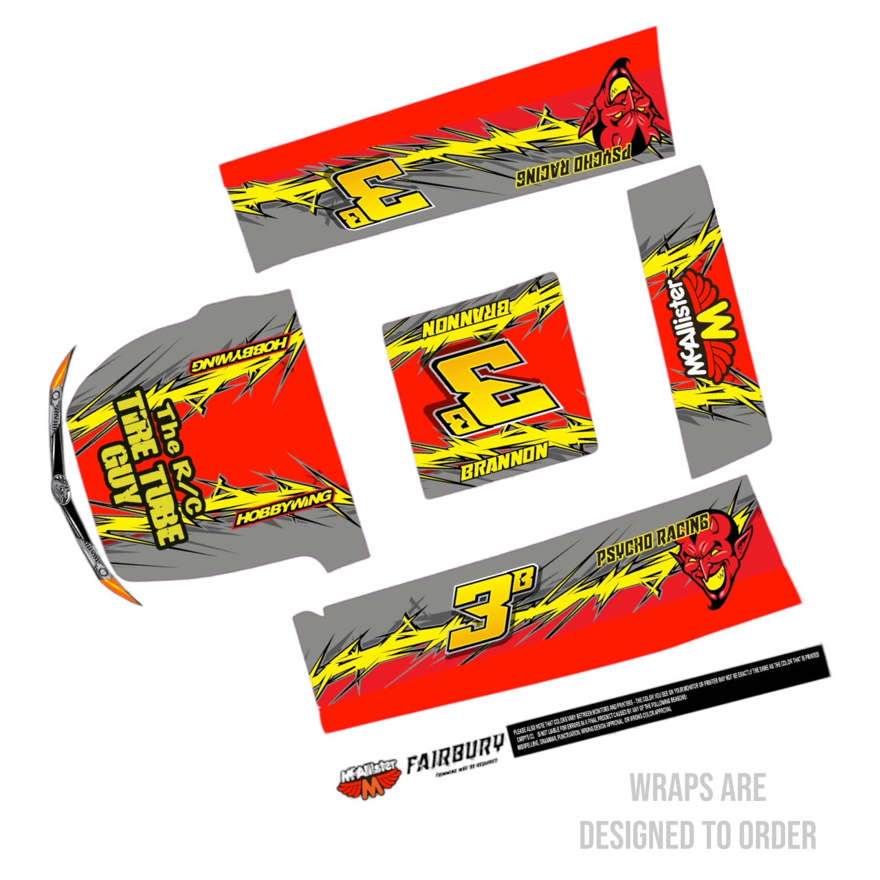 McAllister #323 Fairbury Late Model Wrap (Custom Designed to Order)