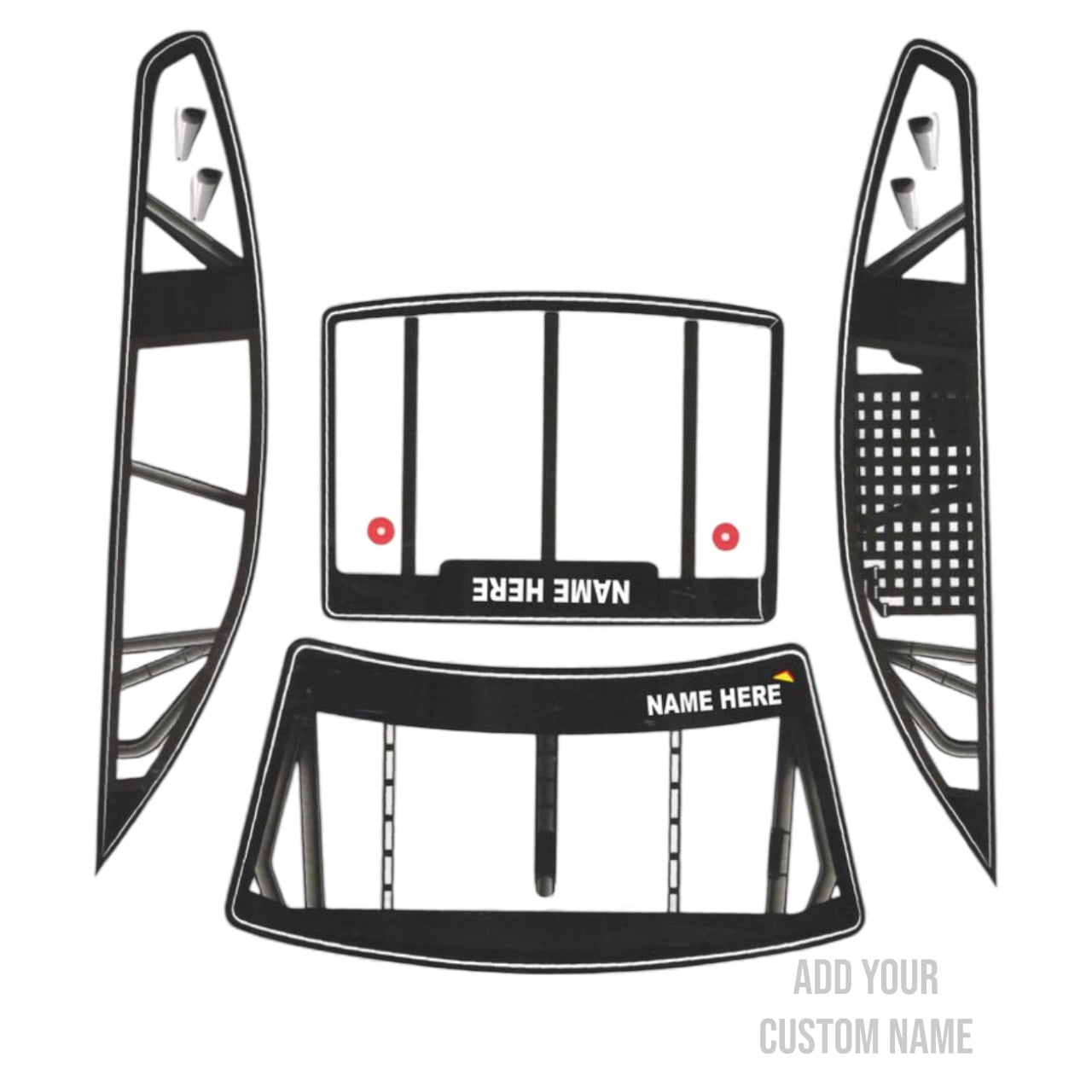 Losi 1/12 Custom Windows (Fits Camaro) CLEAR | Custom Window Decals