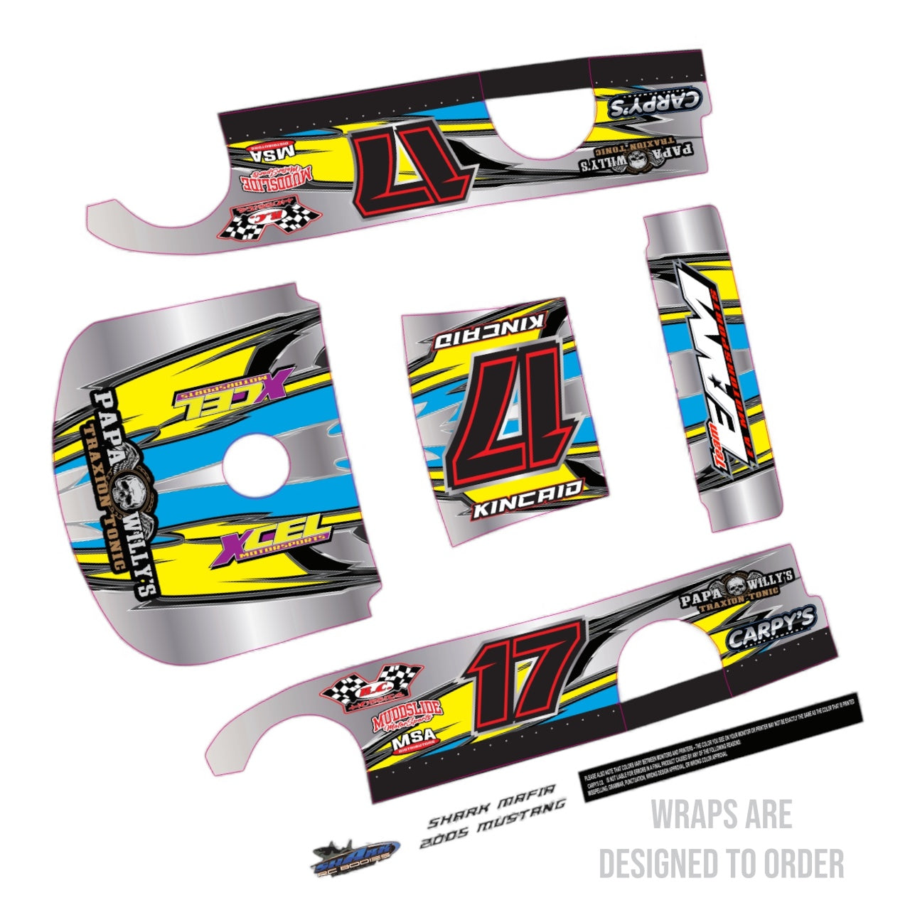 Shark Mafia 2005 Mustang Wrap (Designed to Order)