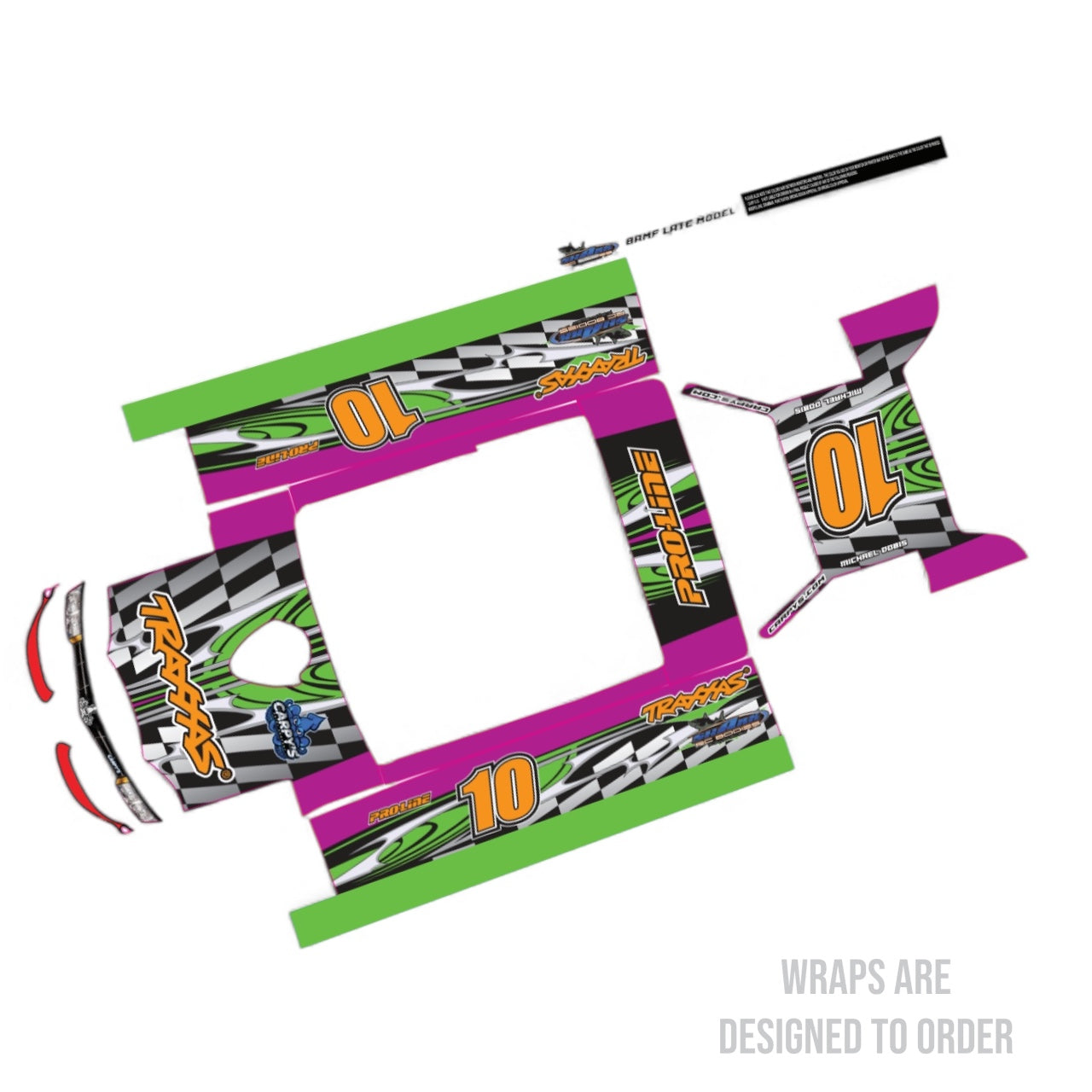 Shark Shark BAM/F 1/8  Late Model Wrap (Designed to Order)