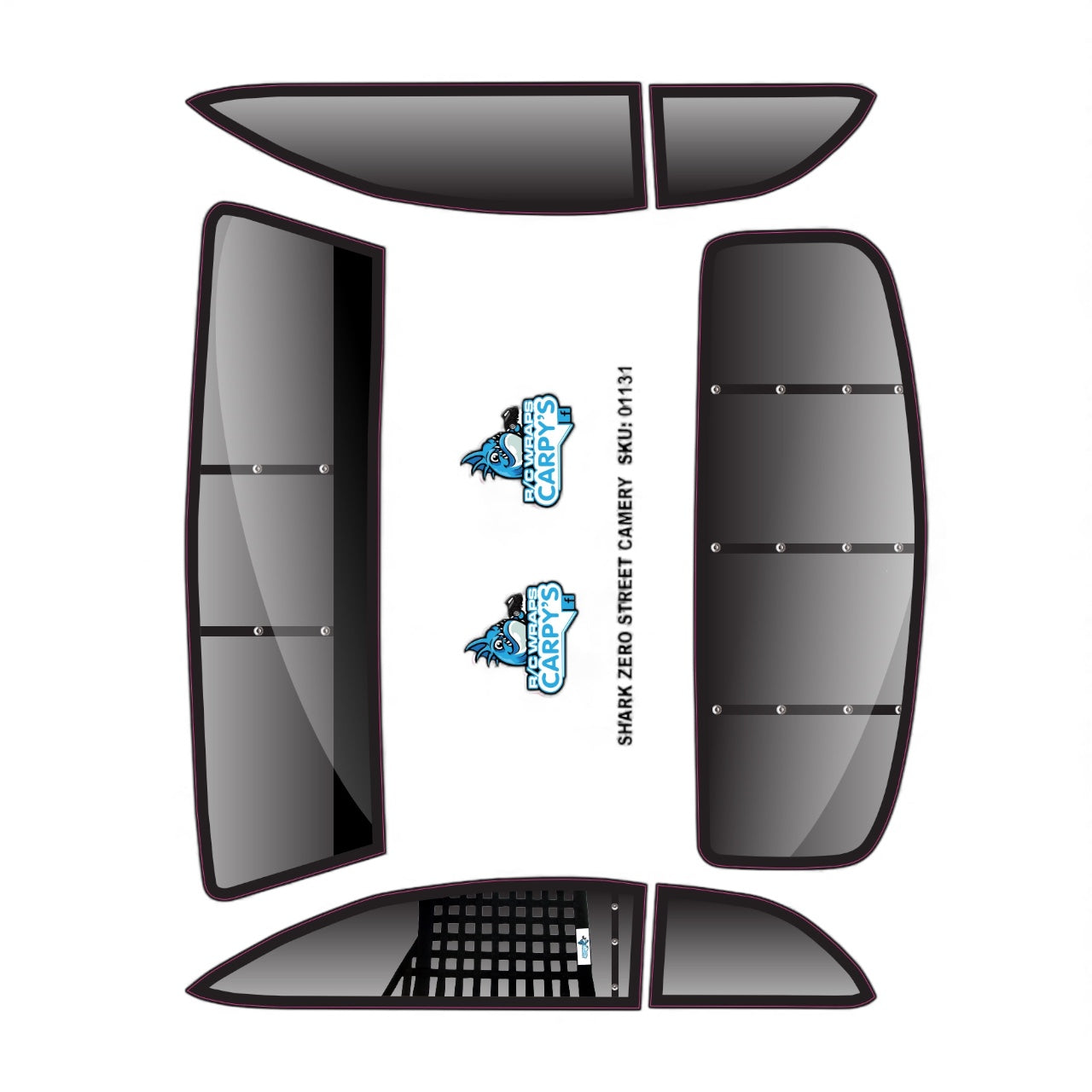 Shark Zero Street - Camry SC, Custom Window Decals