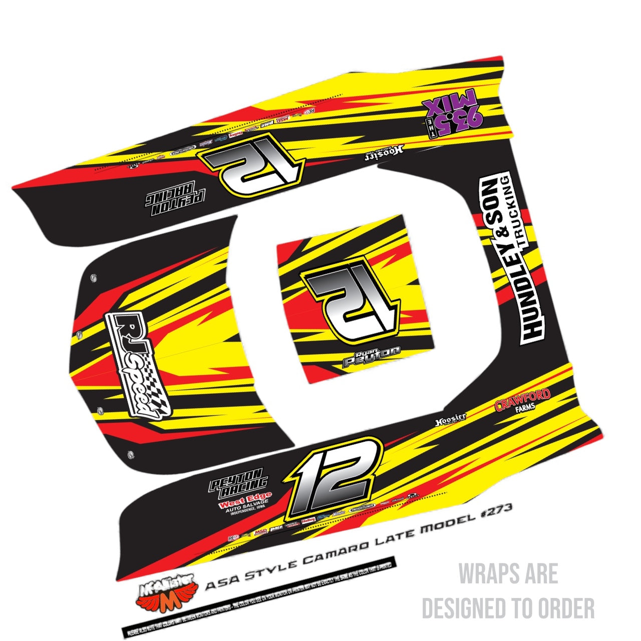 McAllister #273 Camaro Oval ASA (Custom Designed to Order)