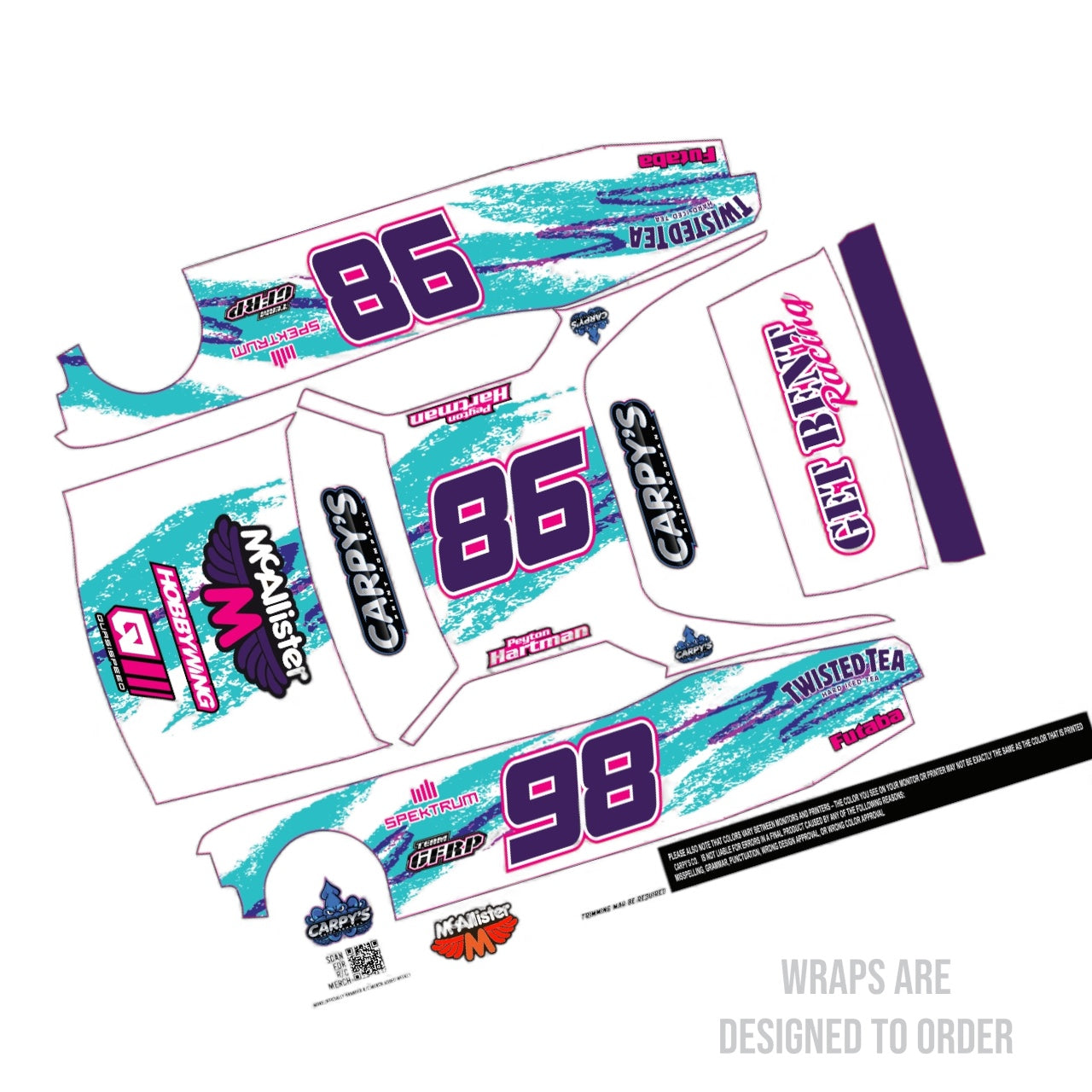 McAllister #313 Nova 427 Street Stock Body Wrap (Designed to Order)