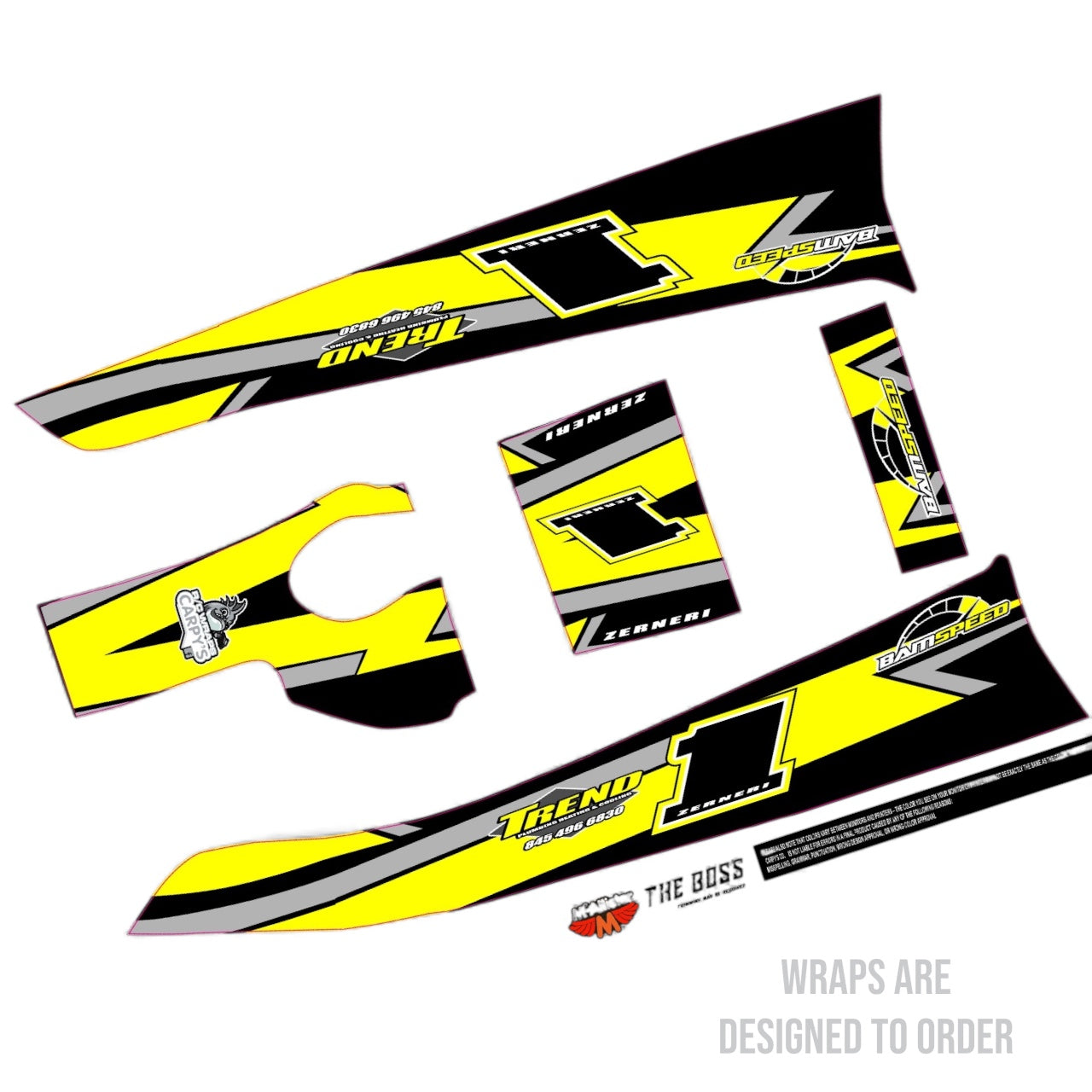 McAllister #322 The Boss SK Mod Wrap(Custom Designed to Order)