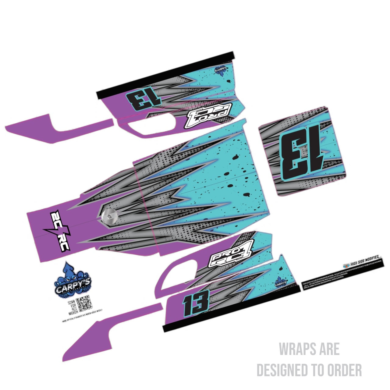 McAllister #320 High Side Modified Custom Wraps (Designed to Order)