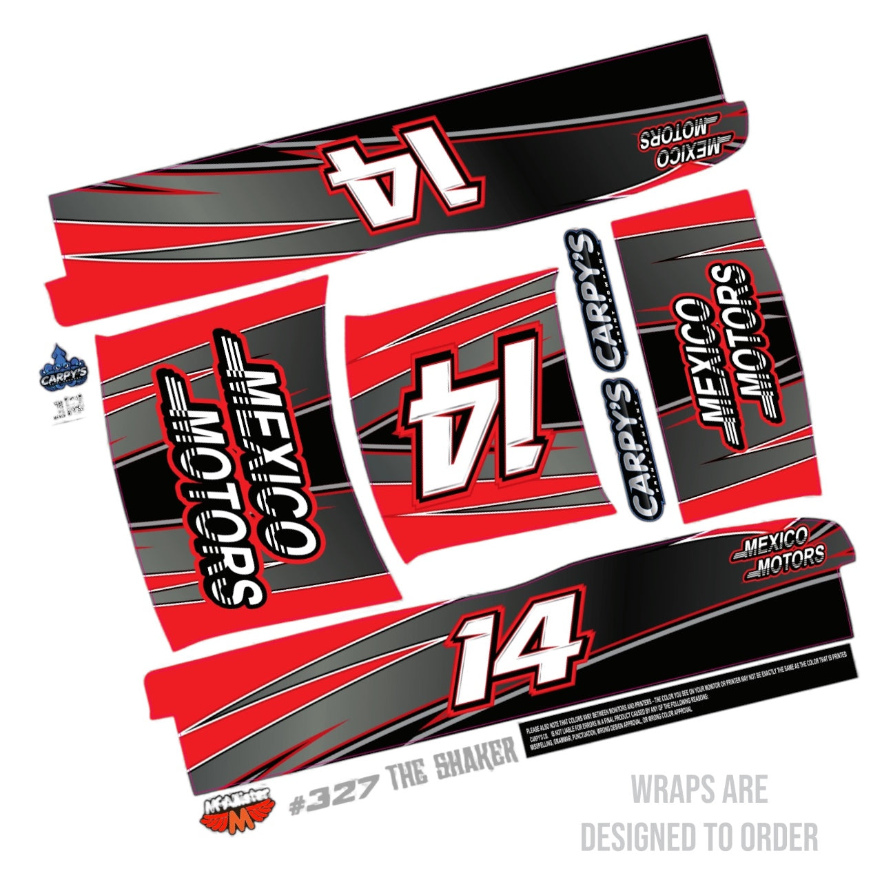 McAllister #327 The Shaker Wrap (Custom Designed to Order)