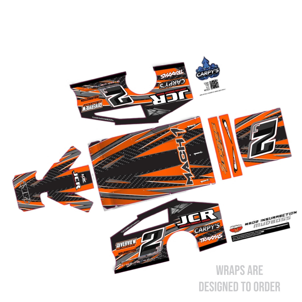 McAllister #802 Insurrection Mudboss Wraps (Custom Designed to Order)