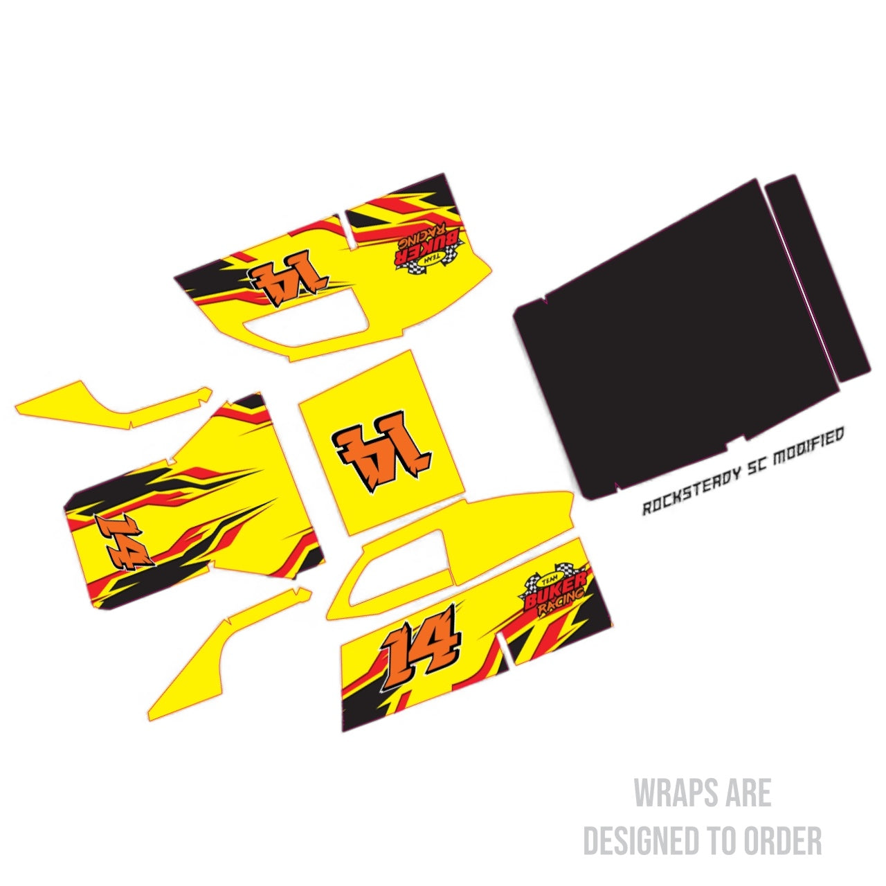 Rocksteady RC | SC Modified Body  Wrap (Custom Designed to Order)