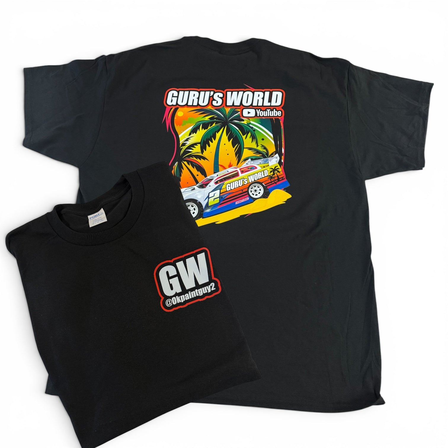 Gurus World Late Model TShirt | PC55 Black
