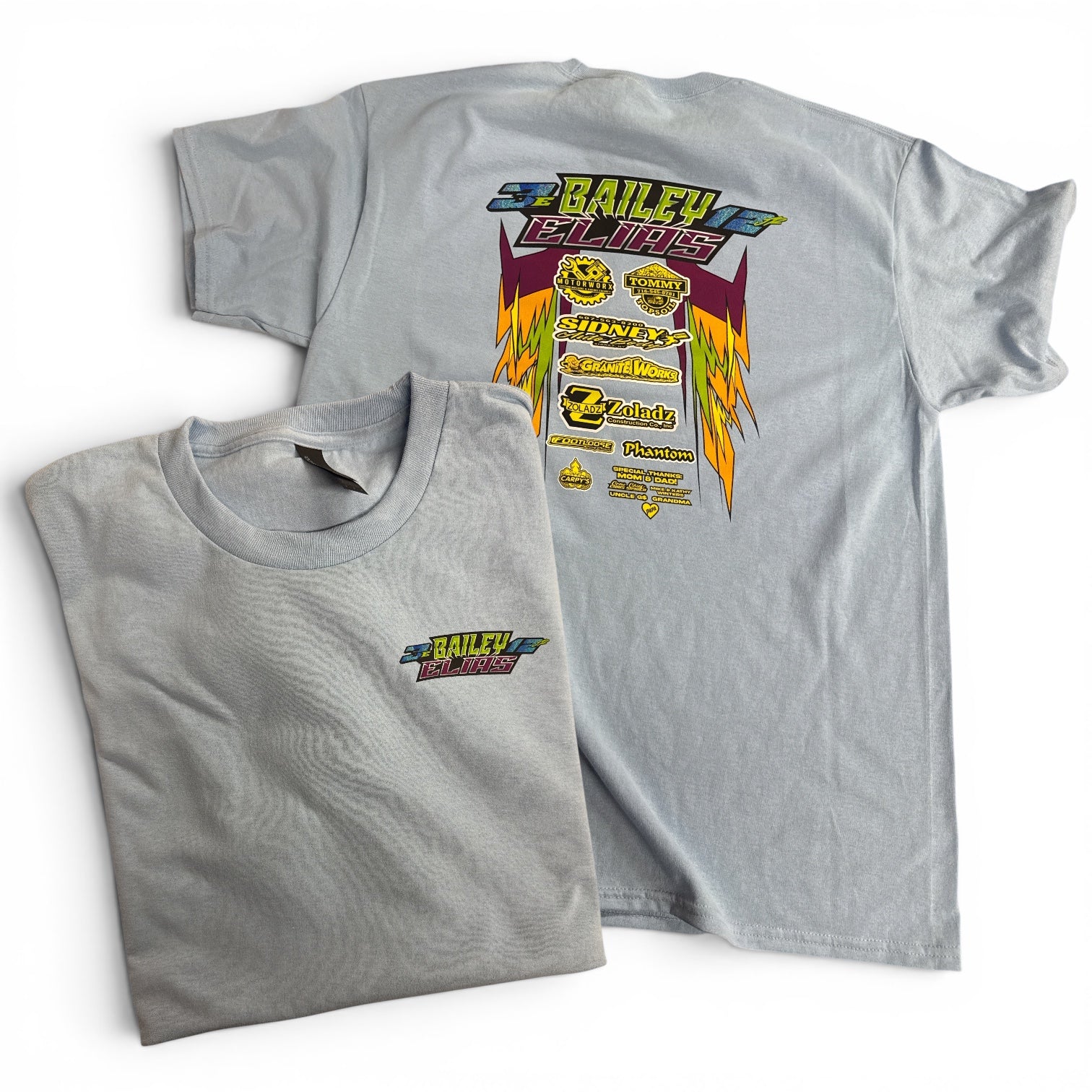 2026 Bailey Elias TShirt | PC55 Light Blue