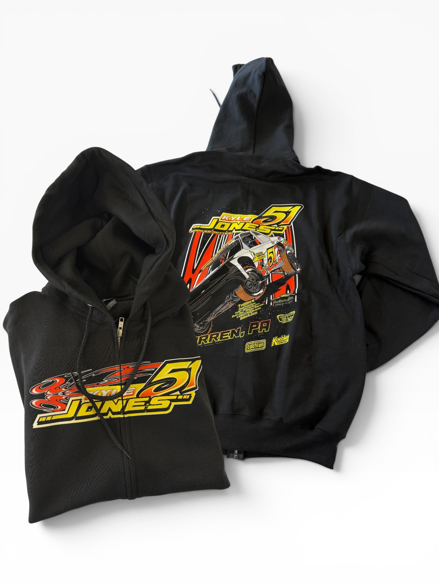 2026 Kyle Jones Zip Up Hoodie | PC78ZH Black