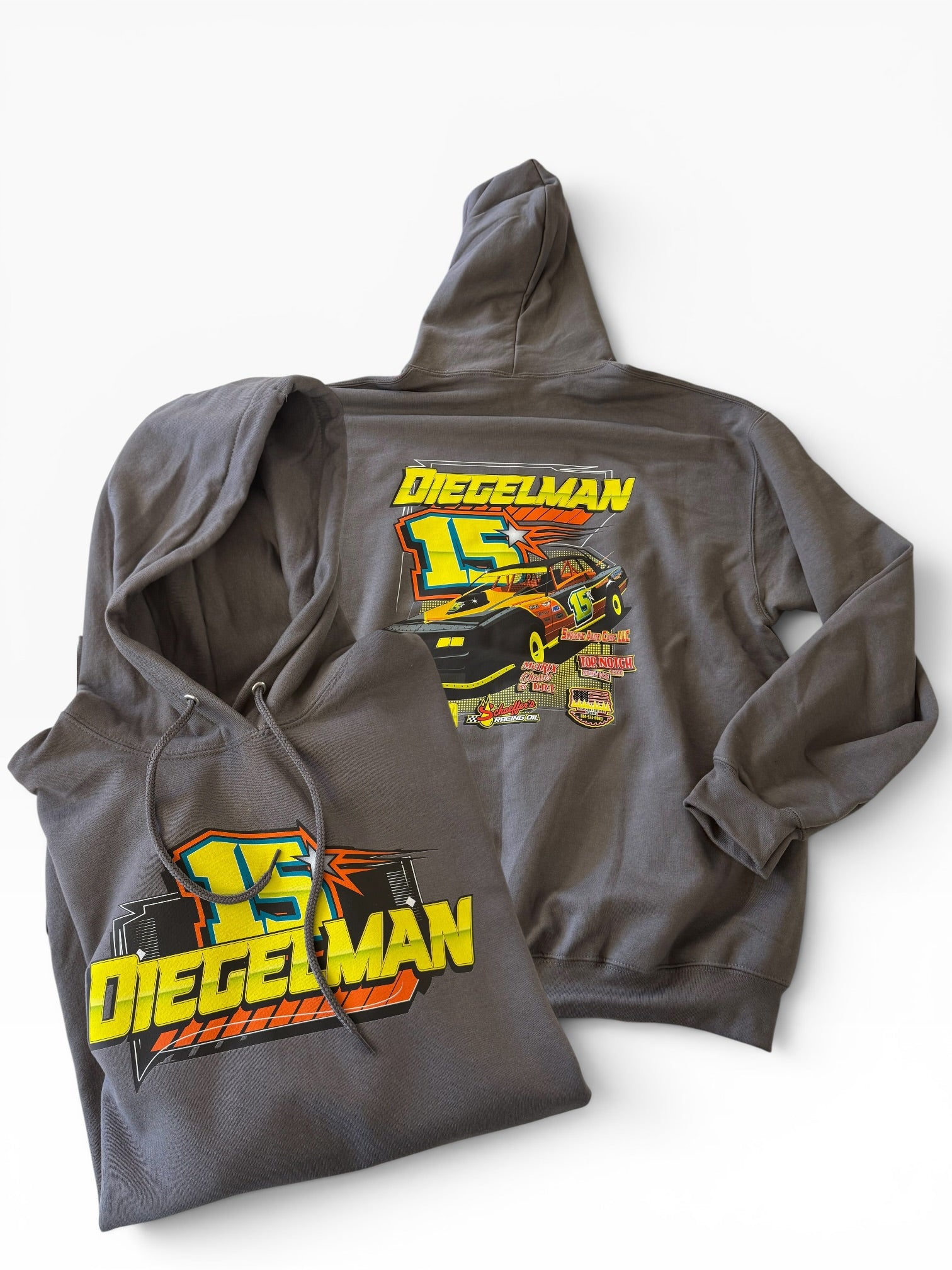 2026 Diegelman Racing Hoodie | PC78H Charcoal