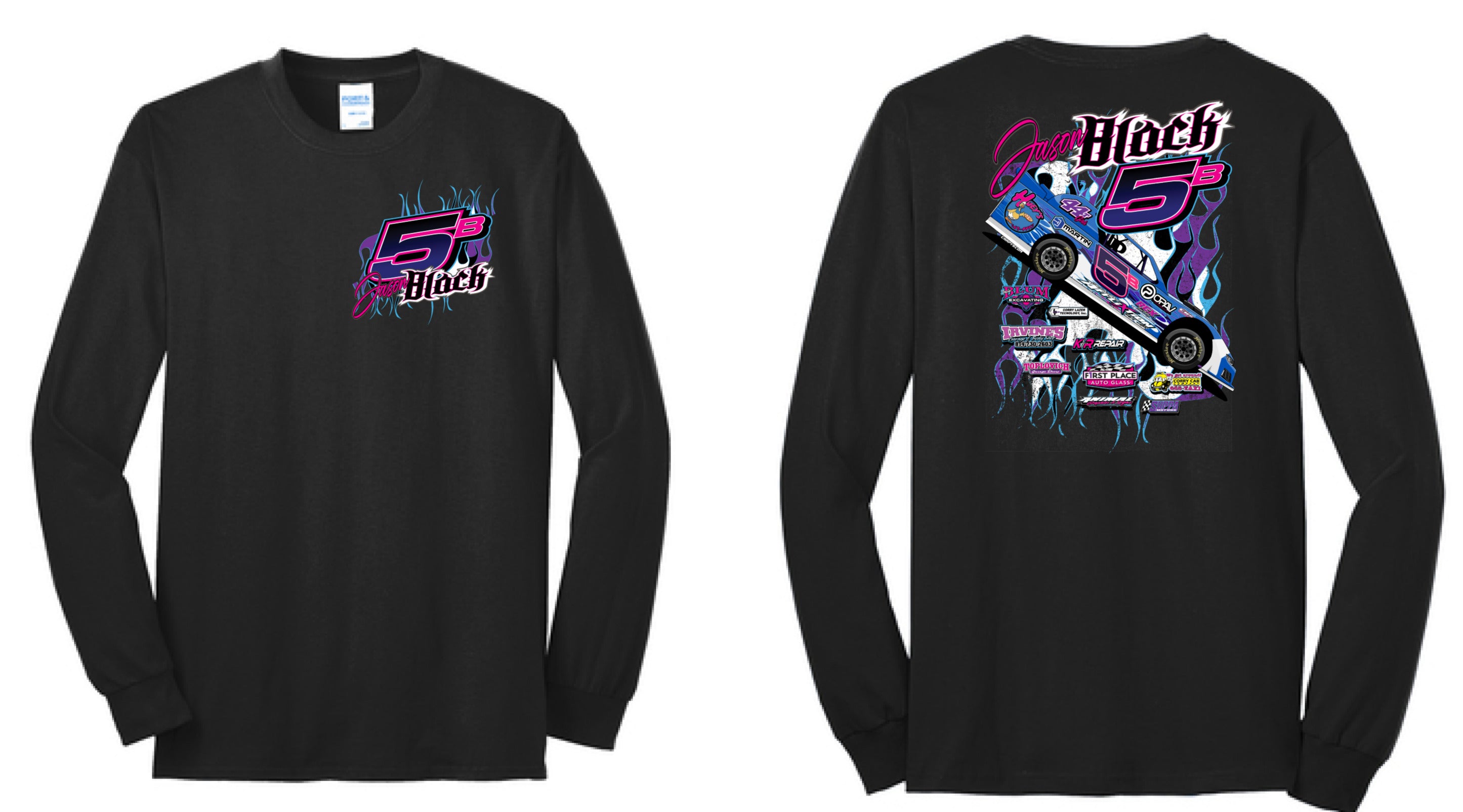Jason Black 5B Long Sleeve Shirt | DT105 Black